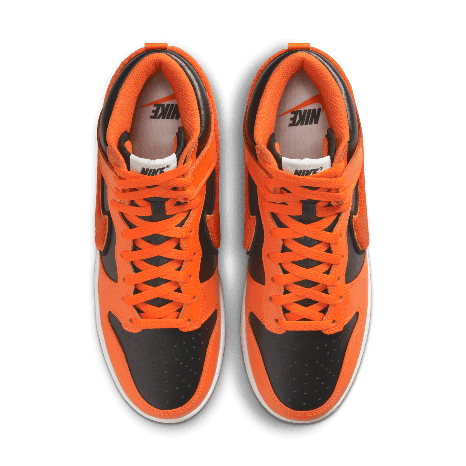 Nike Dunk High Chenille Swoosh Safety Orange - DR8805-002