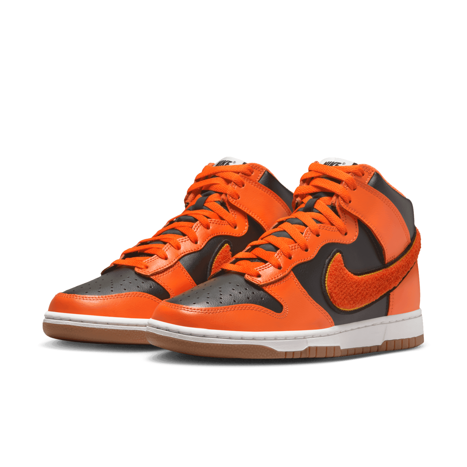 Nike Dunk High Chenille Swoosh Safety Orange - DR8805-002