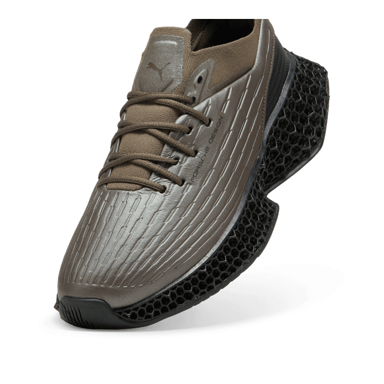 PUMA Porsche Design 3D MTRX II Leather Sneakers in Major Brown