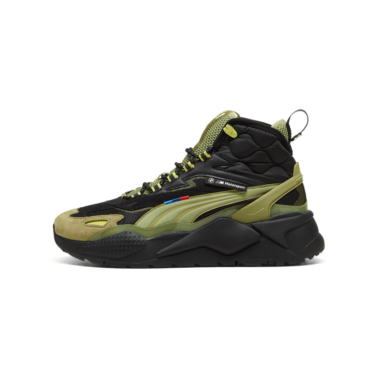 PUMA BMW M Motorsport RS-X Mid Sneakers in Black/Calming