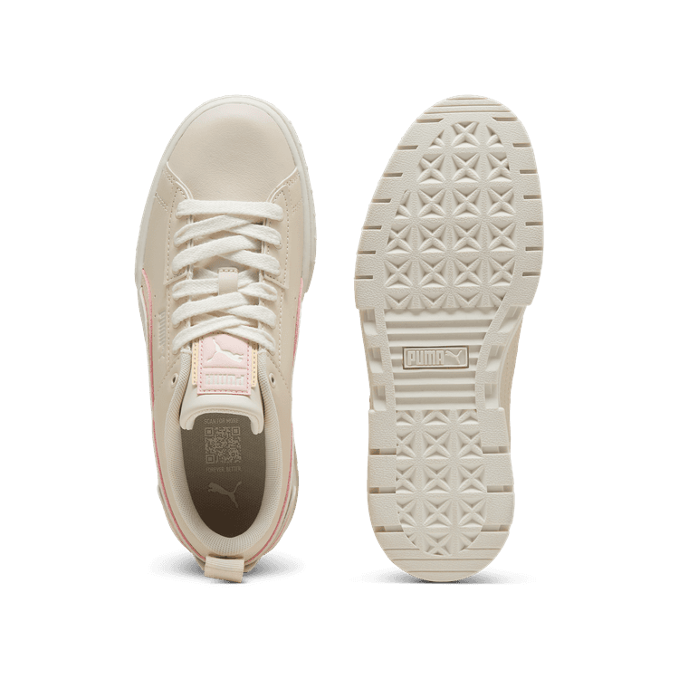 PUMA Mayze UT Muted Animal Sneakers in Alpine Snow/Island Pink