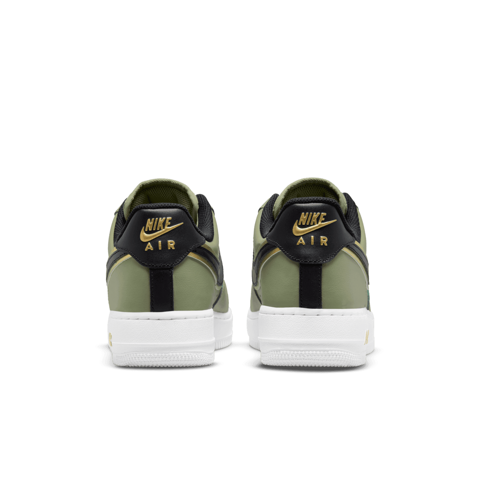 Nike Air Force 1 Low '07 LV8 Double Swoosh Olive Gold Black