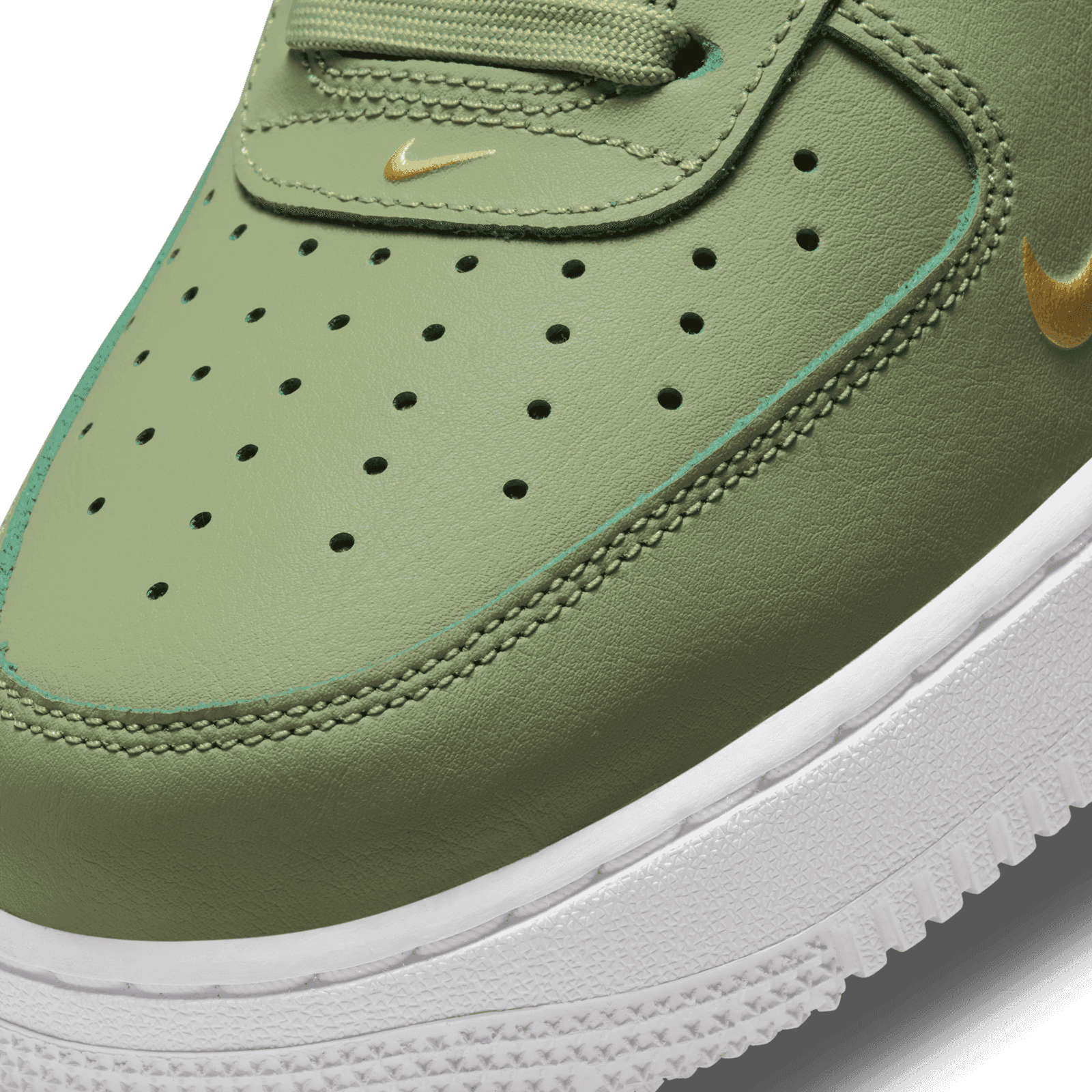 Nike Air Force 1 Low '07 LV8 Double Swoosh Olive Gold Black