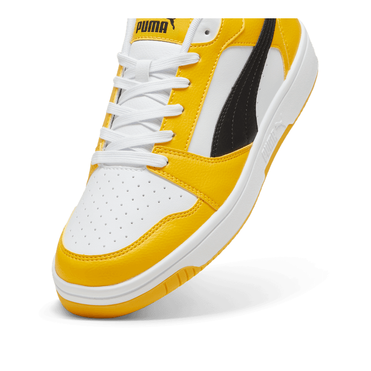 ブルベジ PUMA Rebound V6 Low Sneakers in Yellow Sizzle/Black/White