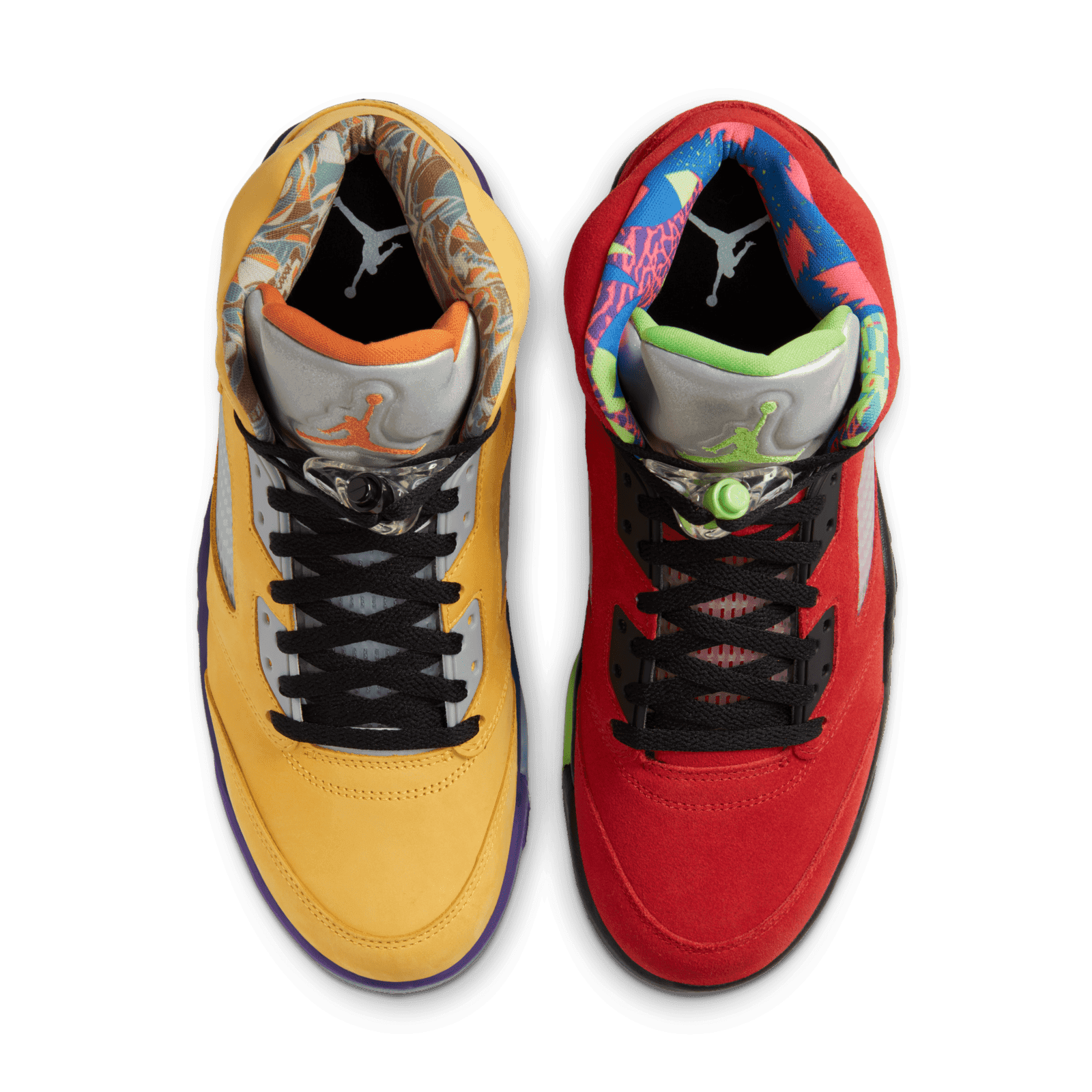 Air Jordan 5 Retro What The Mens Sneakers Yellow Red CZ5725-700 Size 13 Todays on ? from your friendly neighborhood mailman ? Air  main image 3