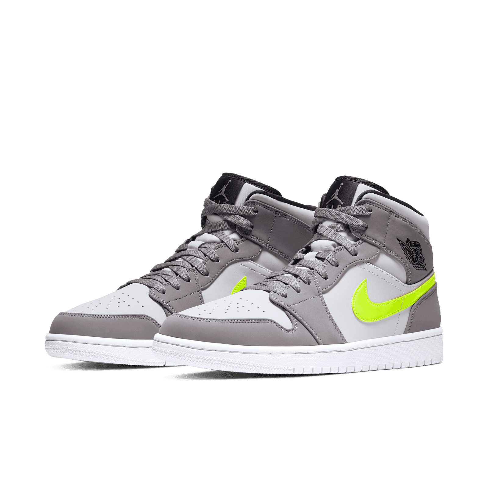 Jordan 1 Mid Gunsmoke Volt - 554724-072 Raffles & Where to Buy