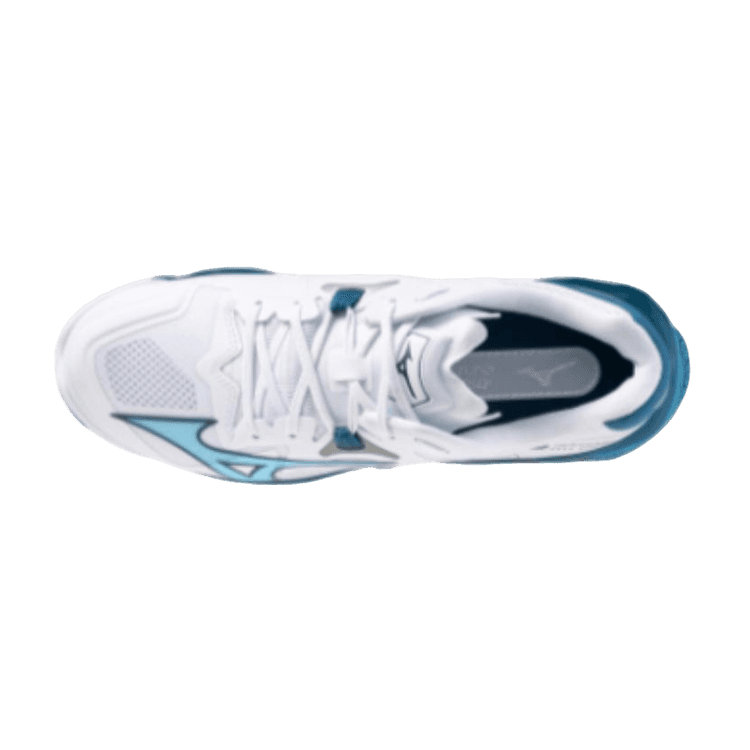 Mizuno Wave Lightning Z8 White Blue - V1GA240021 Raffles & Where
