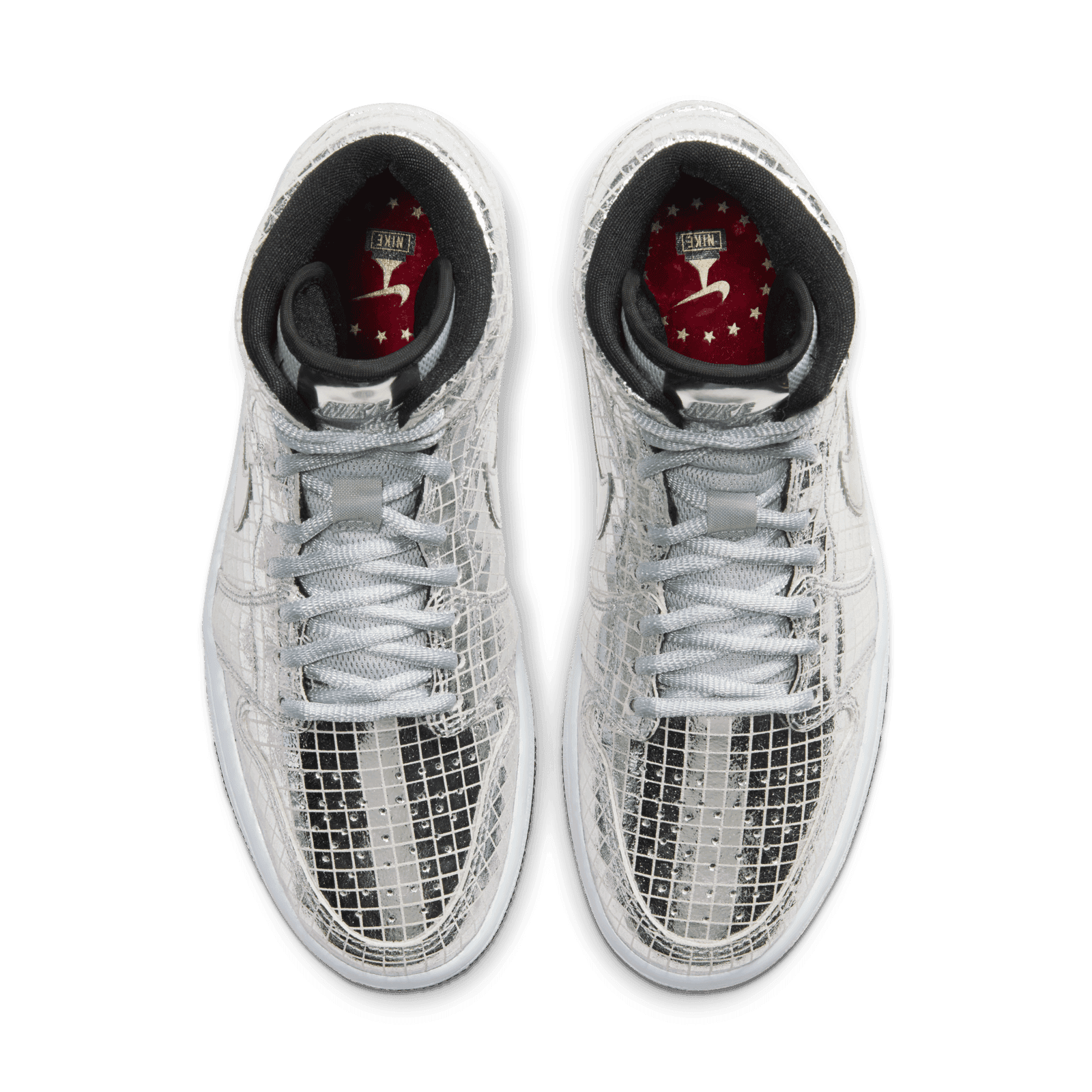 Jordan 1 Mid SE Disco Metallic Silver (W) - CU9304-001