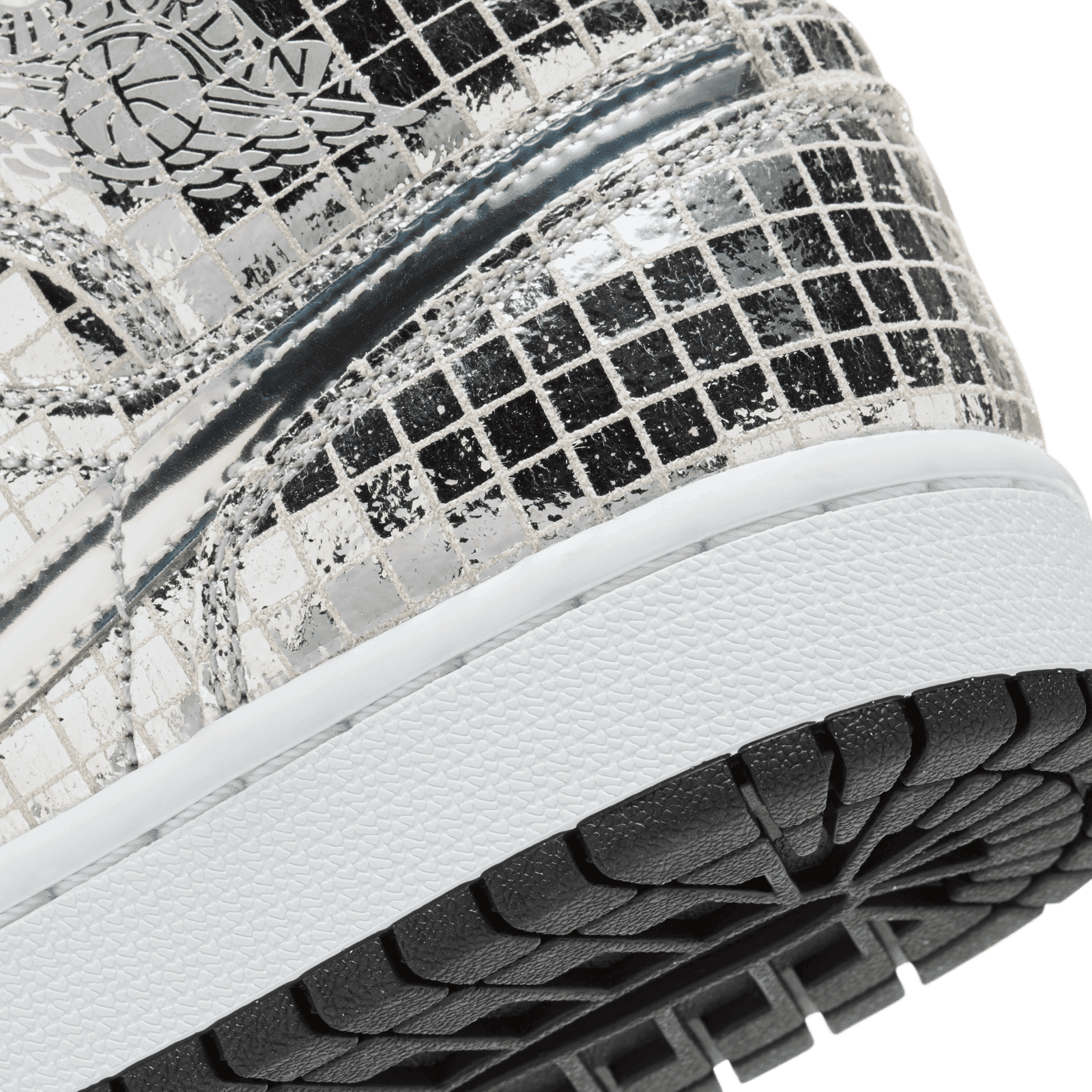 ウィメンズ Nike Air Jordan 1 Mid SE Disco llic Silver(W) Jordan 1 Mid SE Disco Metallic Silver (Women's) - CU9304-001