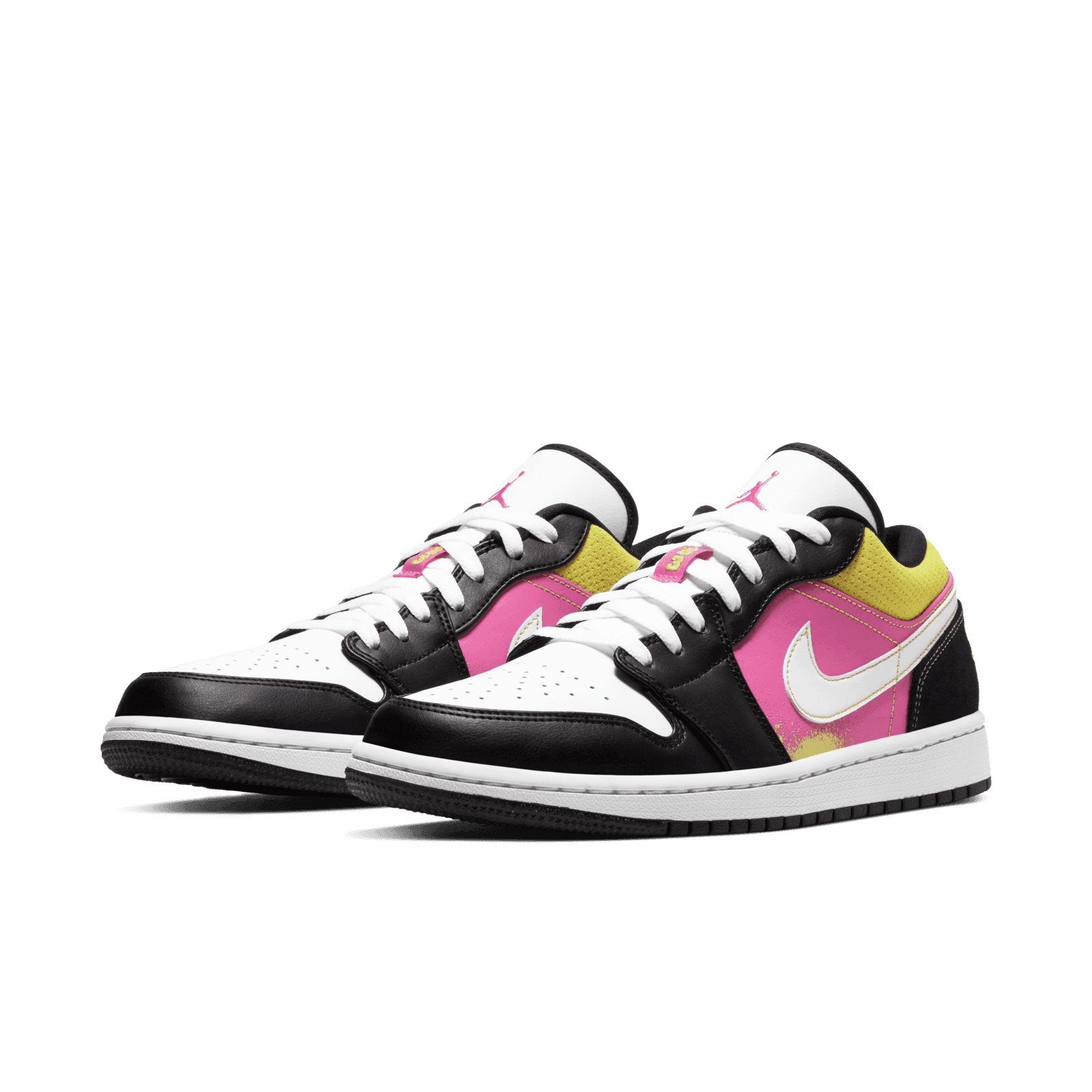 【NIKE】AIR JORDAN 1 LOW SE BLACK pink Air Jordan 1 Low Black Active Fuchsia - Trainers | Limited
