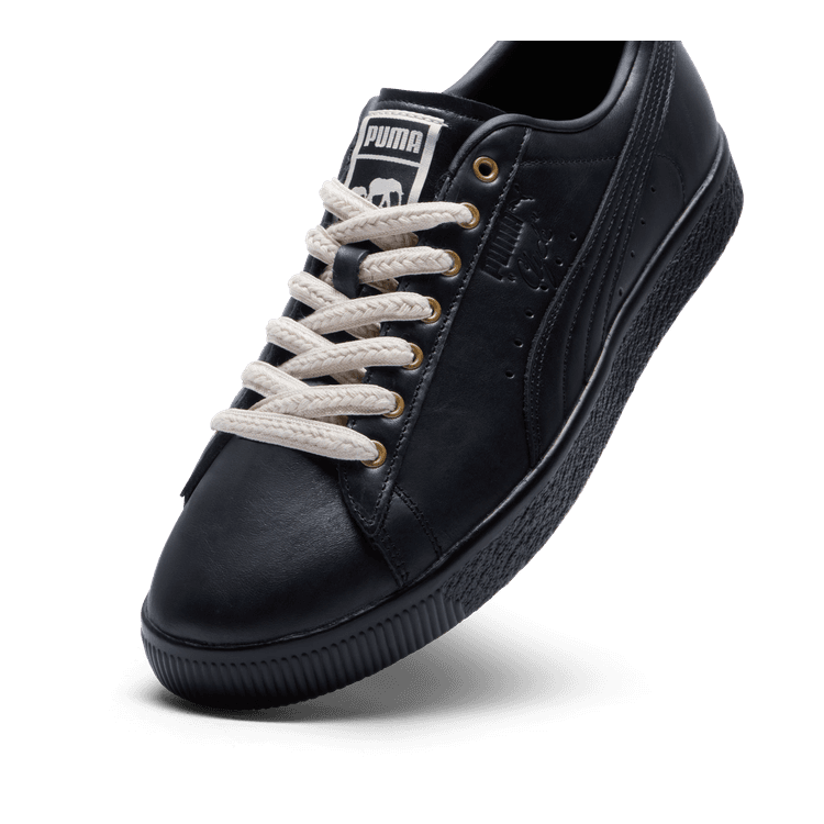 PUMA x THE BROOKLYN CIRCUS Clyde Sneakers in Black/Light Sand/Gold