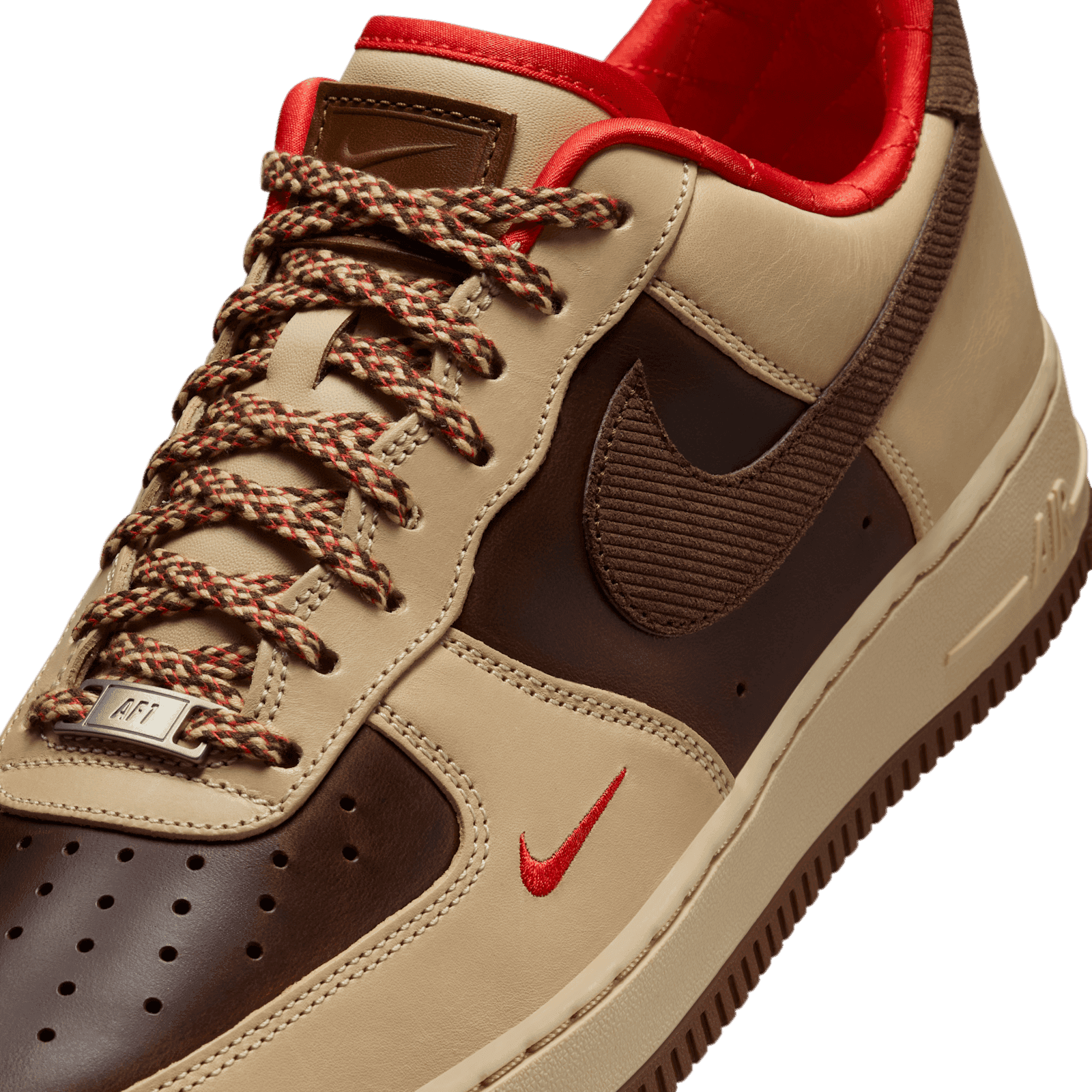 Nike Air Force 1 \'07 in the Light British Tan/Cacao Wow HQ3447-222. Original Box Nike Air Force 1 Low Light British Tan Cacao Wow HQ3447-222 main image 4