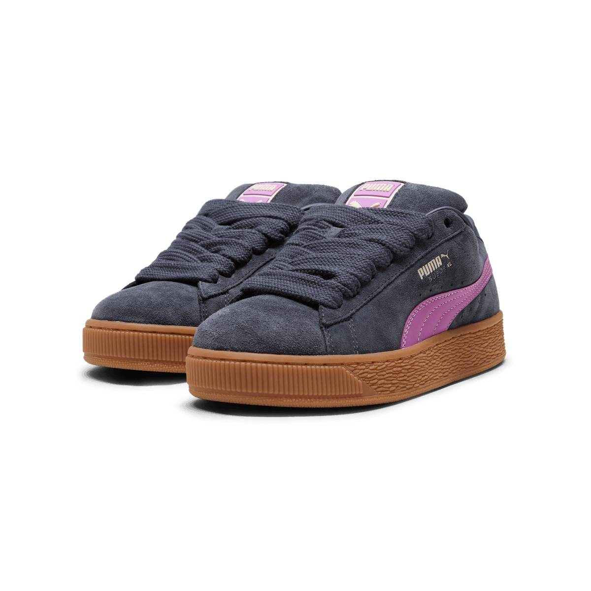 PUMA Suede XL Sneakers in Galactic Grey/Wild Berry - 397648-57