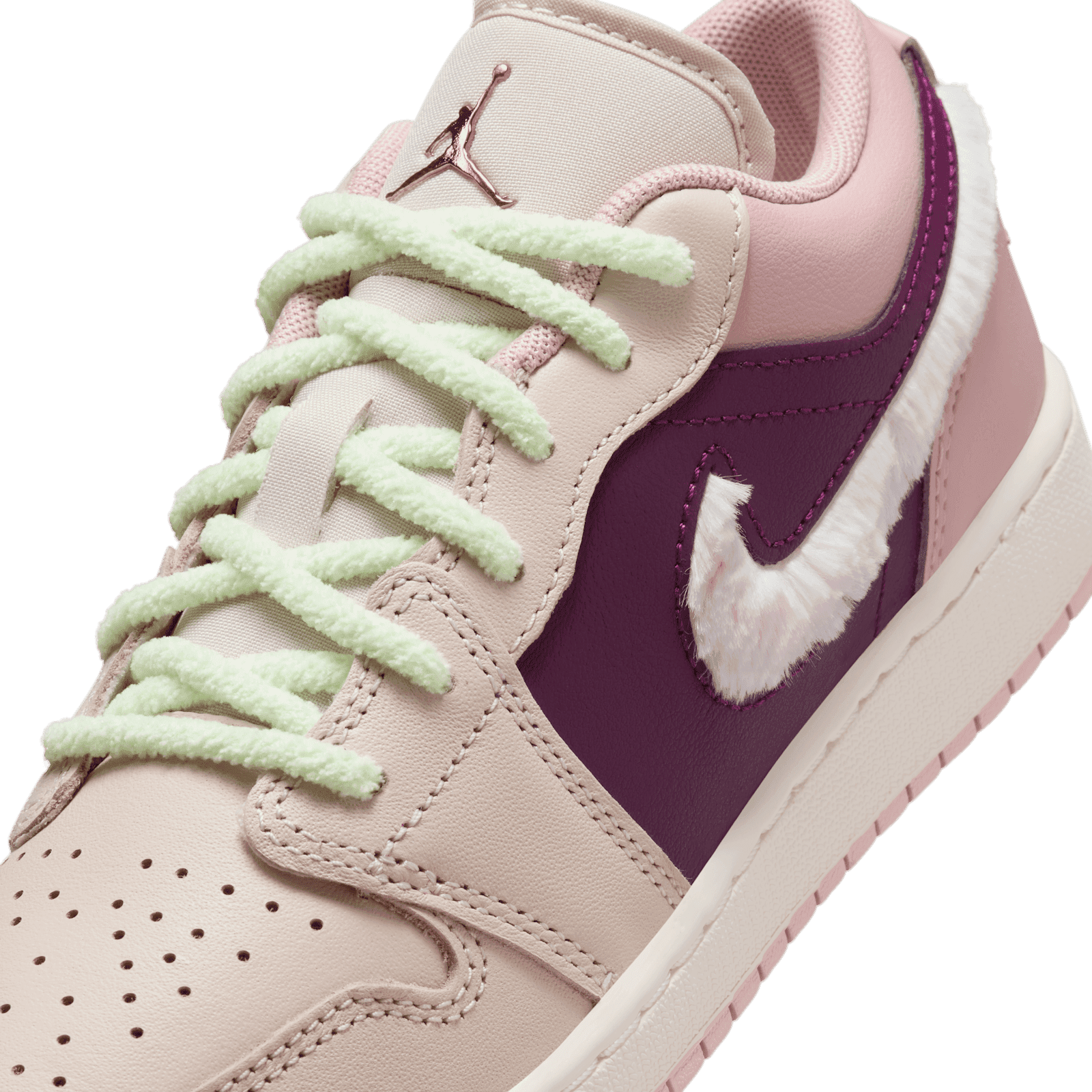 ぷー GS) Air Jordan 1 Low SE 'Fur Swoosh' FZ3928-200