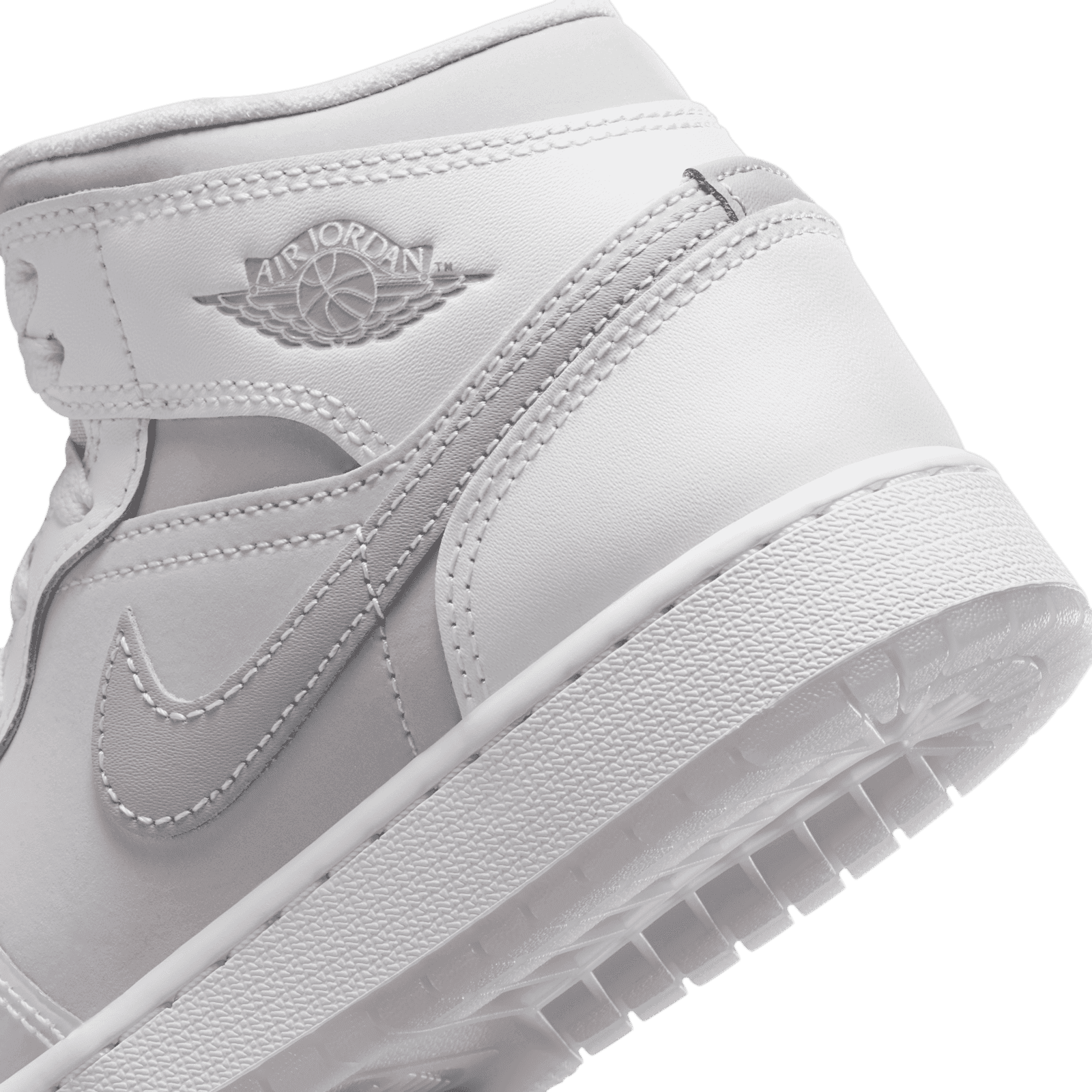 Air Jordan 1 Mid SE 'Summit White Metallic Silver' (GS