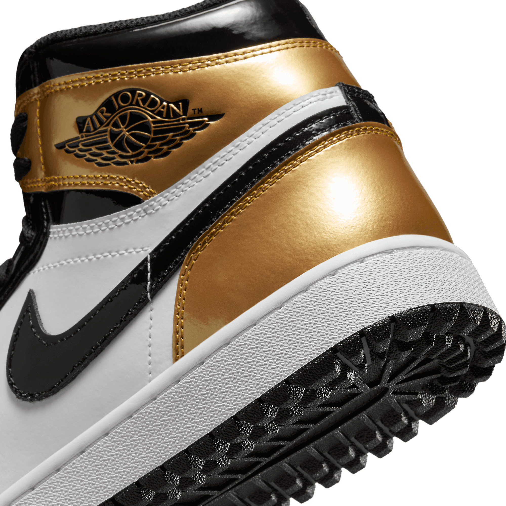 Air Jordan 1 High Golf Patent Gold Toe - DQ0660-002