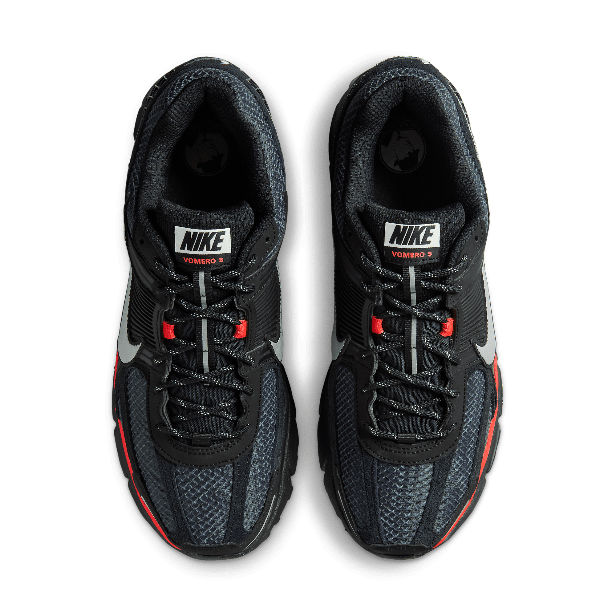 NIKE ZOOM VOMERO 5 M SILV/BLK 国内発送 Men's Nike Zoom Vomero 5 - METALLIC SILVER/BLACK-UNIVERSITY RED