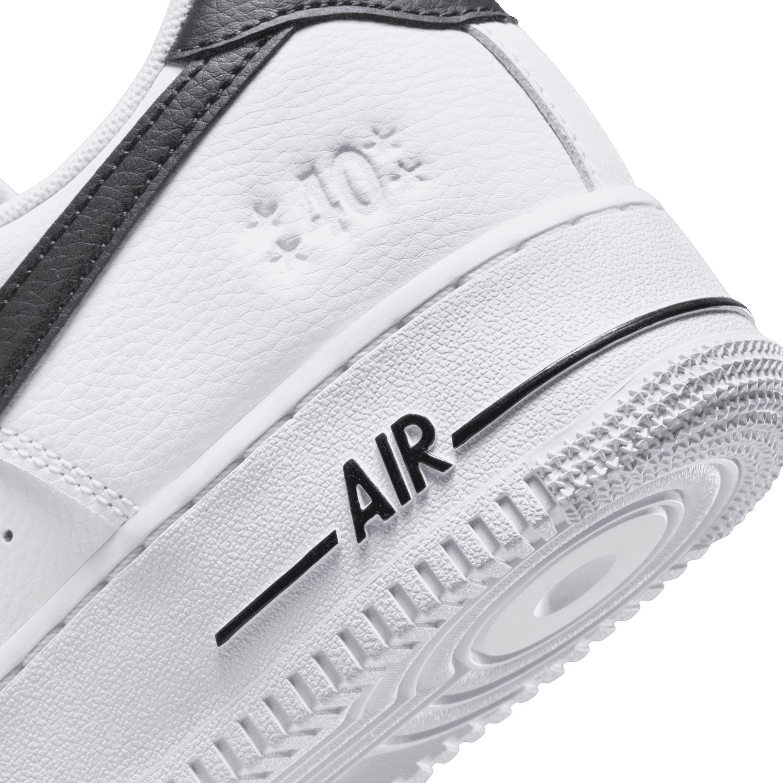 Size 13 - Nike Air Force 1 \'07 LV8 40th Anniversary White Black DQ7658-100 Men\'s Nike Air Force 1 main image 4
