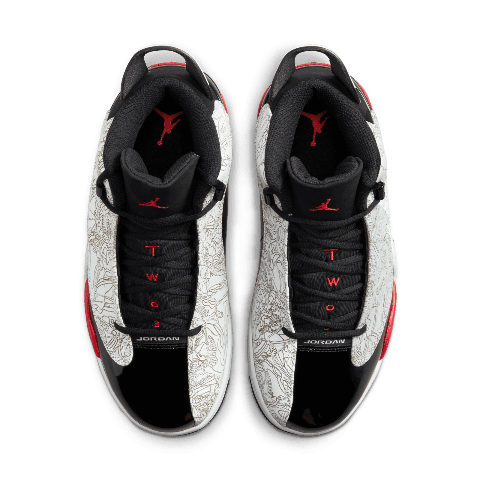 Nike [NEW] Air Jordan Dub Zero Fire White Varsity Red Black 311046-162 Air Jordan Dub Zero  main image 3