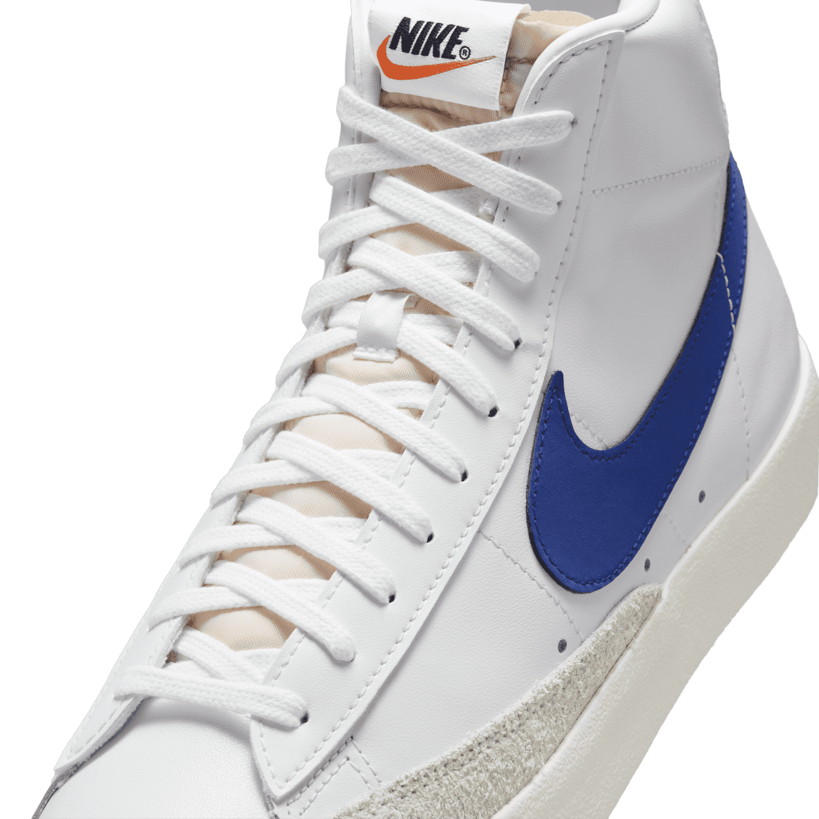 Nike Blazer \'77 Vintage Mid White Deep Royal Blue {BQ6806-132} Men’s Size 10 Nike Blazer Mid  main image 3