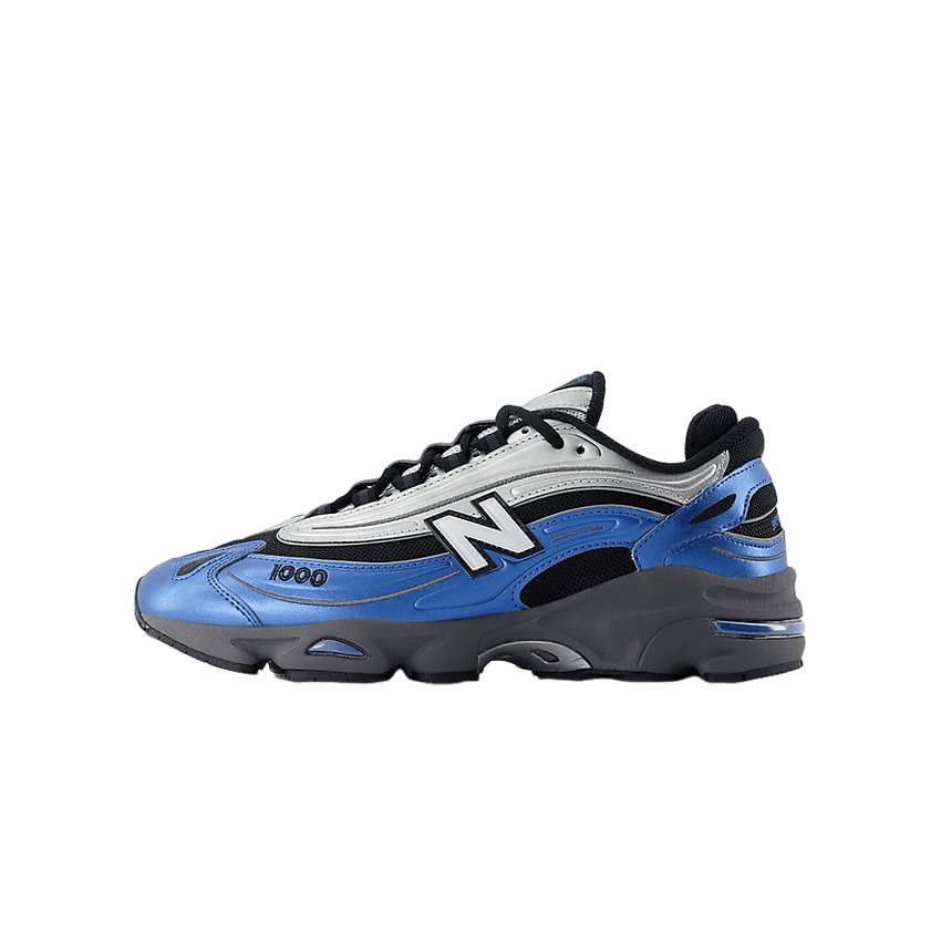 New Balance 1000 25.5㎝ 1000 colorblocked leather sneakers in green - New Balance