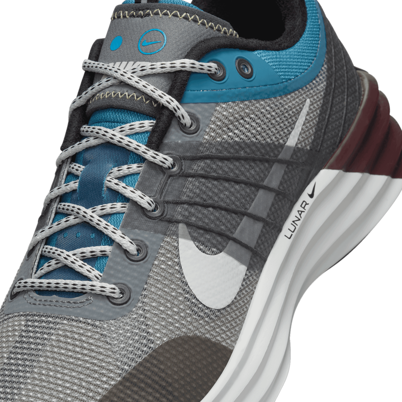 Nike‎ Lunar Mens Running Shoes Grey Blue Athletic Sneakers Size 7.5 FZ8116-001 Nike Lunar Roam FZ8116-001 Smoke Grey Men main image 4