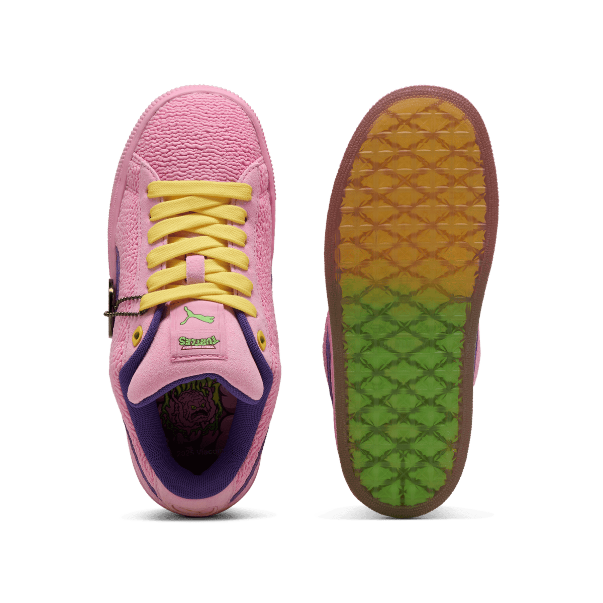 The Teenage Mutant Ninja Turtles x Puma Suede XL Krang Releases in