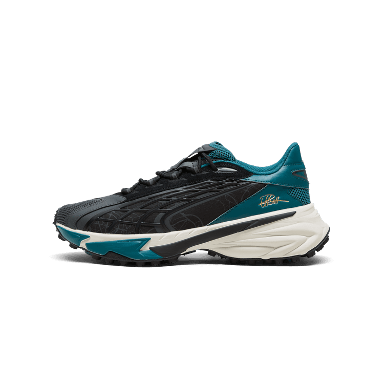 PUMA Spirex Icons of Speed Sneakers in Black/Cold Green