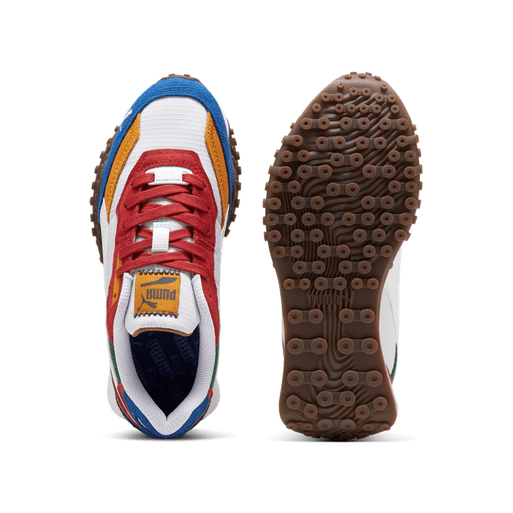 Puma Blacktop Rider Big Kid 'Multicolor - White Club Red