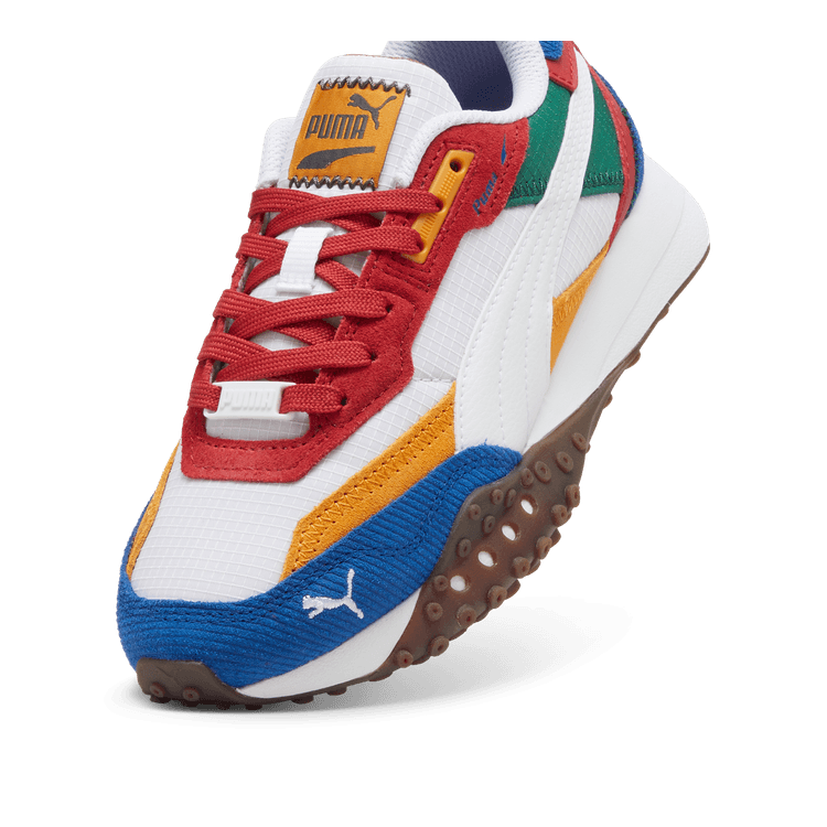 Puma Blacktop Rider Big Kid 'Multicolor - White Club Red