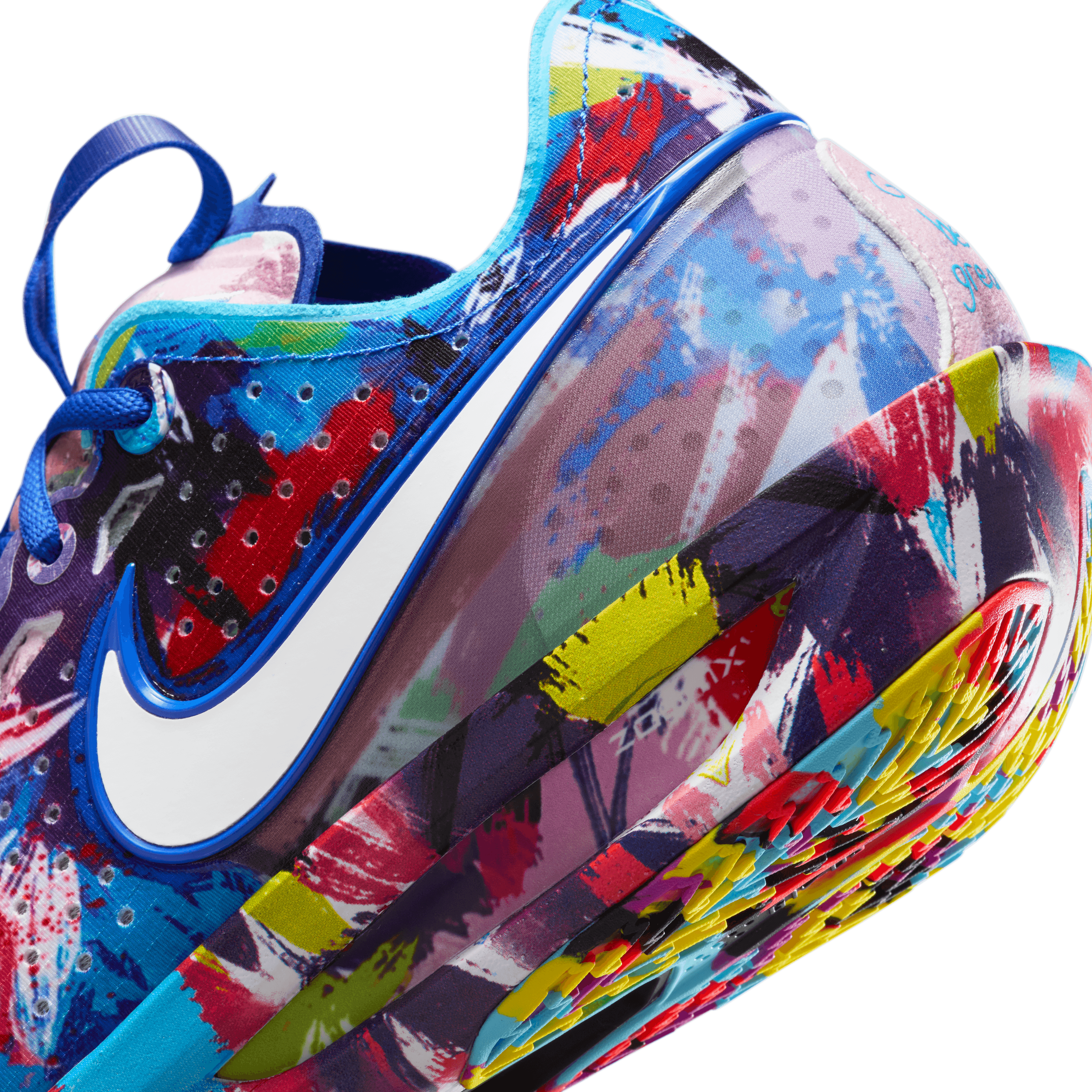 Mens Size 16 Nike GT Cut 3 x Jewell Loyd Paint Splatter Sneakers IF2523-100 NIKE Air Zoom GT Cut 3 x Jewell Loyd Shoes Mens 17 Paint  main image 3