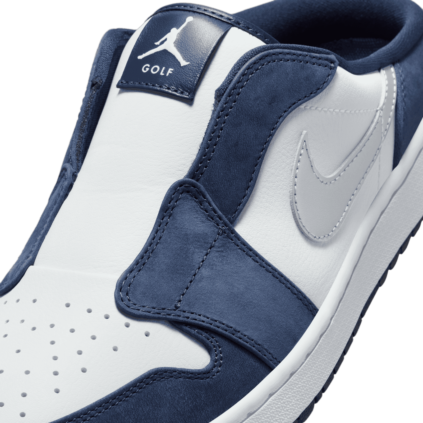 靴 Nike Air Jordan 1 Mule Golf Navy Air Jordan 1 Mule Golf Metallic Navy FJ1214-103