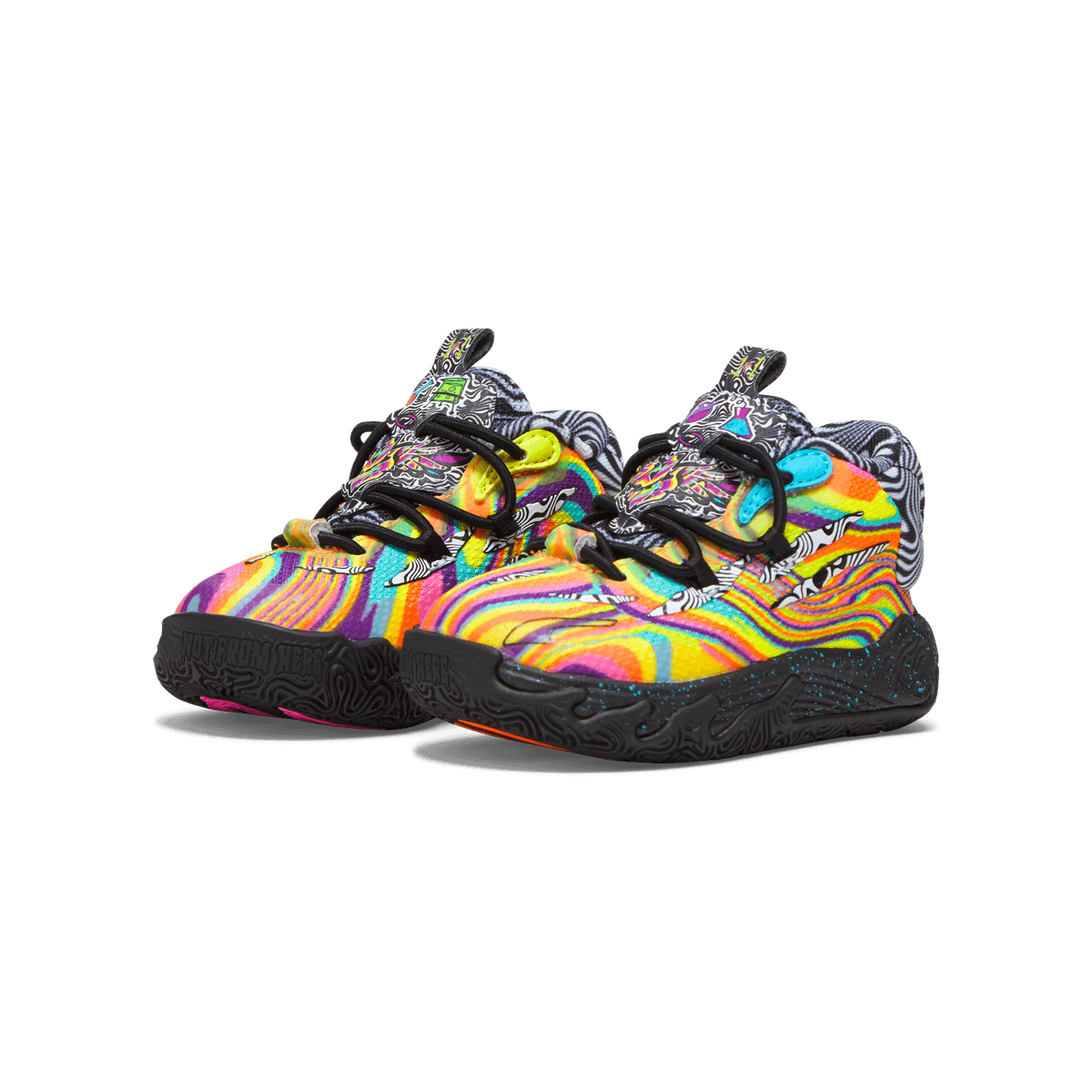 PUMA MELO x DEXTER'S LAB MB.03 s' Basketball in Poison Pink/Fluro