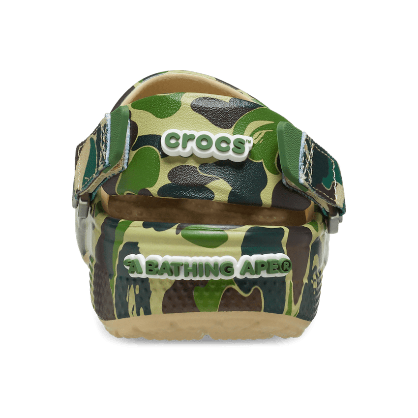 A BATHING APE®︎ × Crocs Clog Abc Camo Green 209627-212