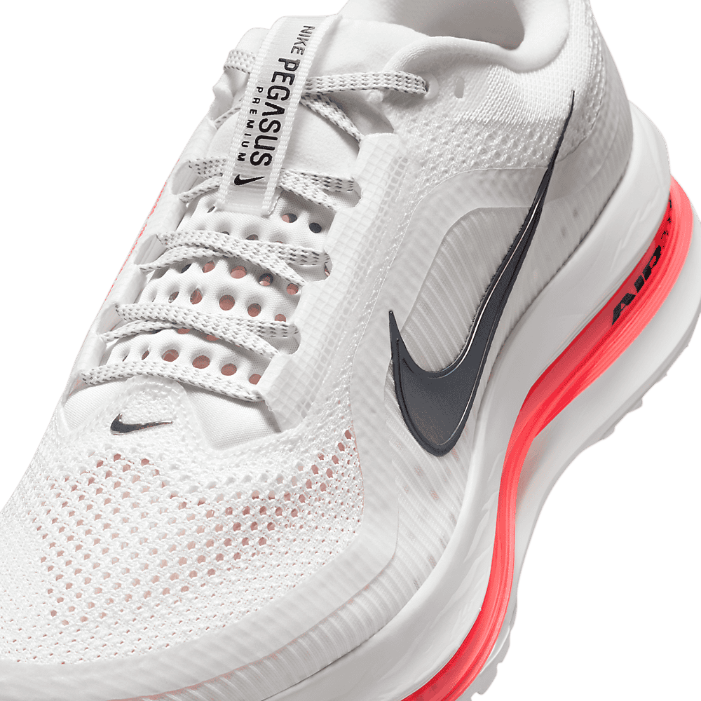 The Nike Pegasus Premium Summit White Bright Crimson Releases June