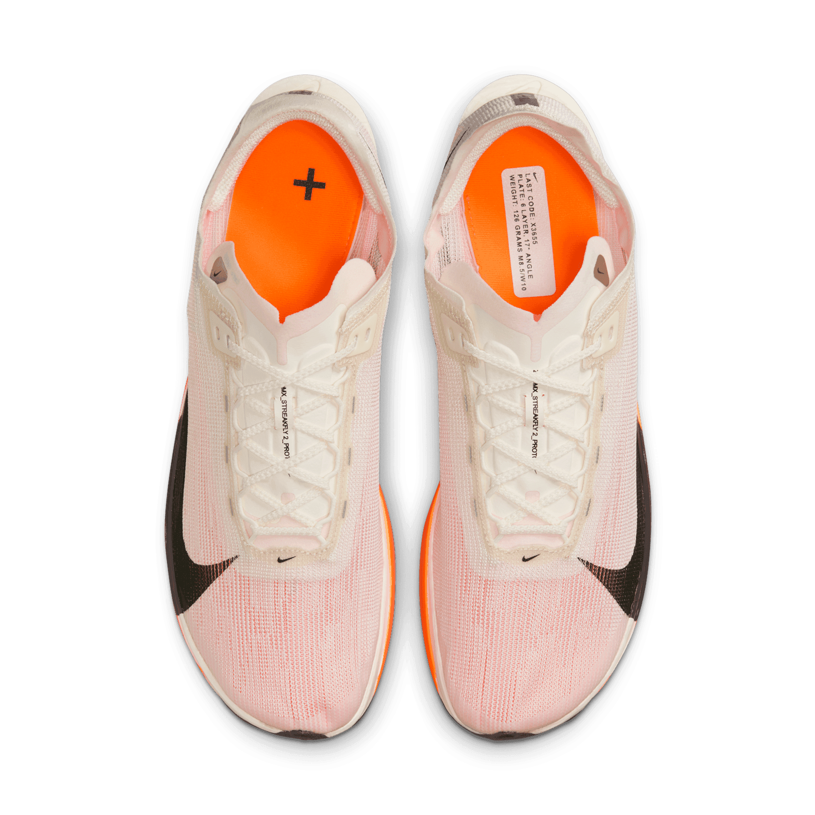 Nike ZoomX StreakFly 2 Proto Sail Total Orange White Black