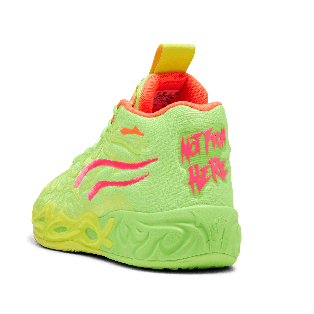PUMA LaMelo Ball MB.04 GEM Basketball Shoes 311421 01 Yellow Alert Men\'s Size 10 Basketball Shoes Puma MB.04 1Love Pink Alert-Yellow Alert  main image 2