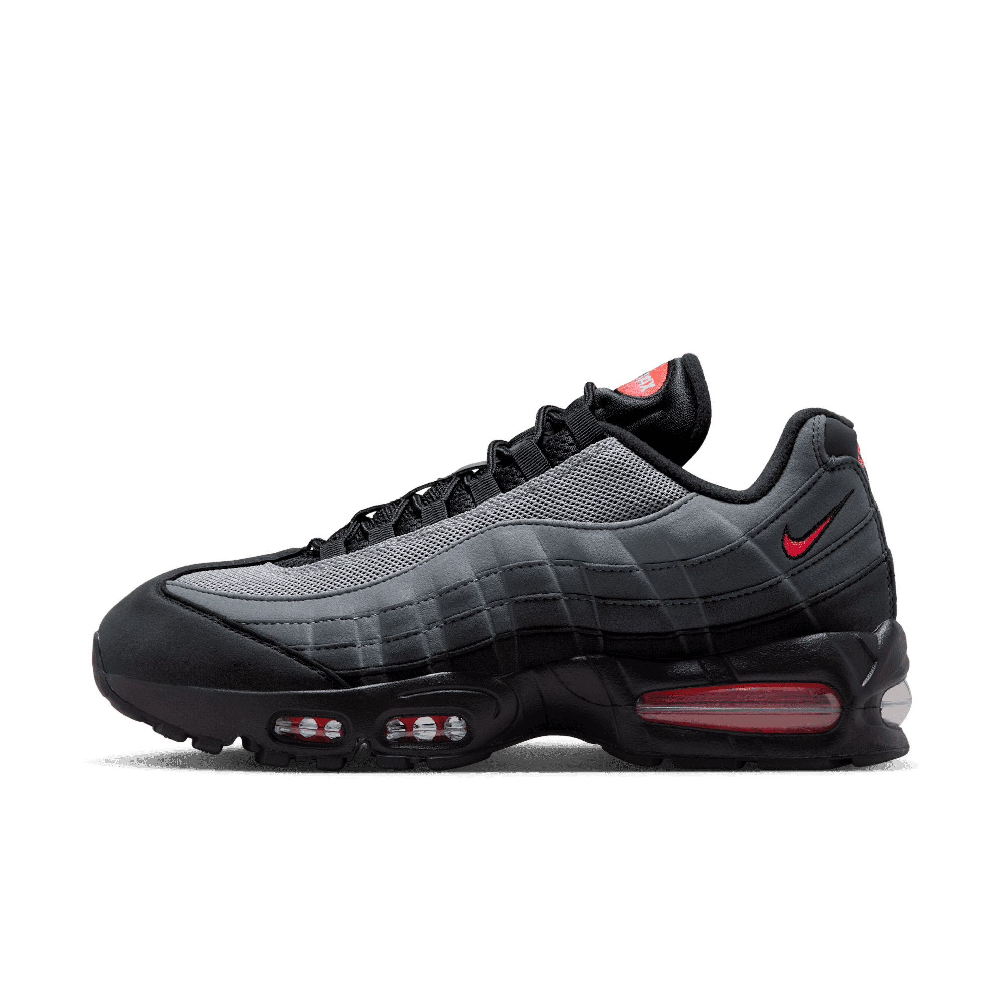 【27.5】AIR MAX 95 Black Laser Crimson Nike Air Max 95 Black Laser Crimson Men's - DA1513-001 - US