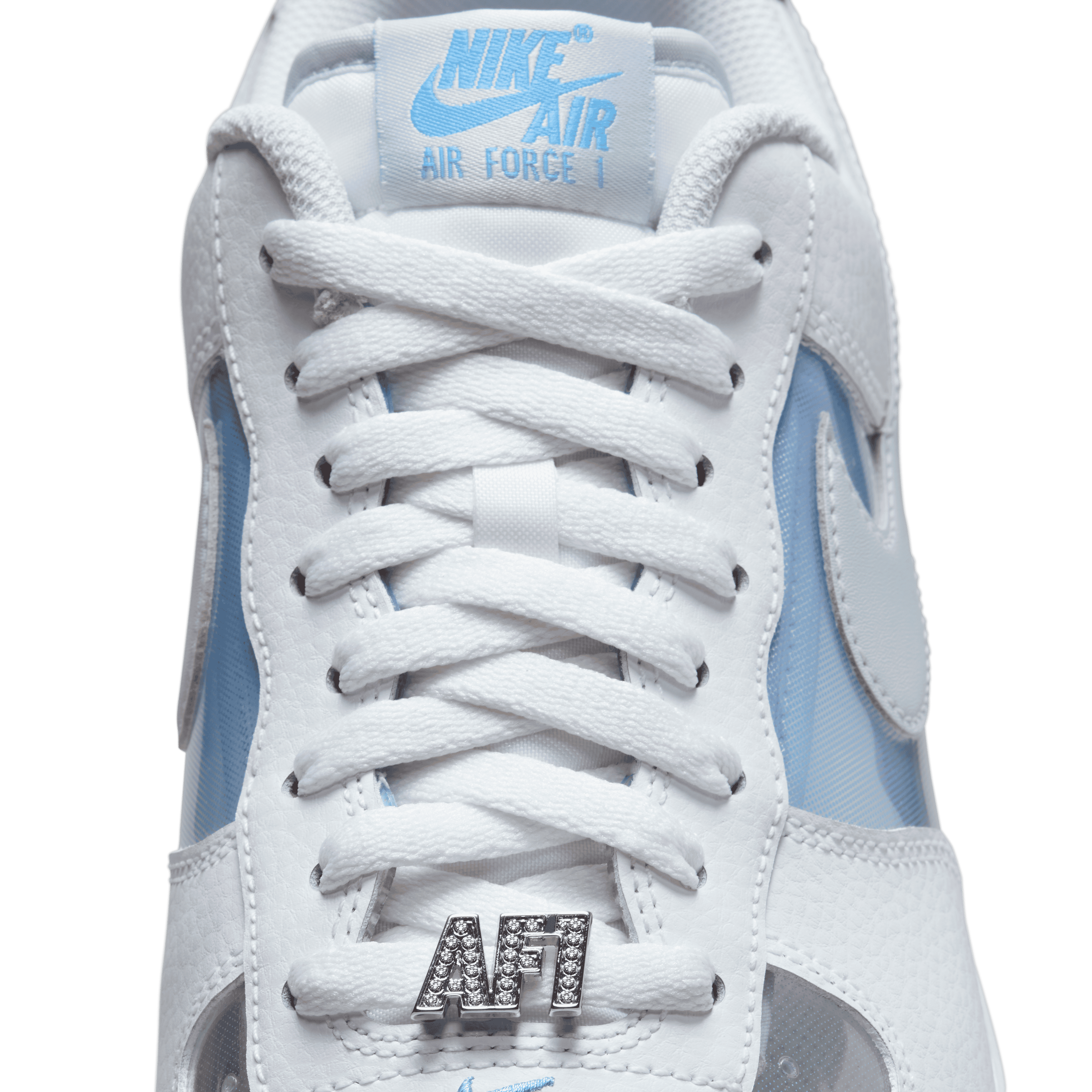 The Nike Air Force 1 Low Translucent White University Blue