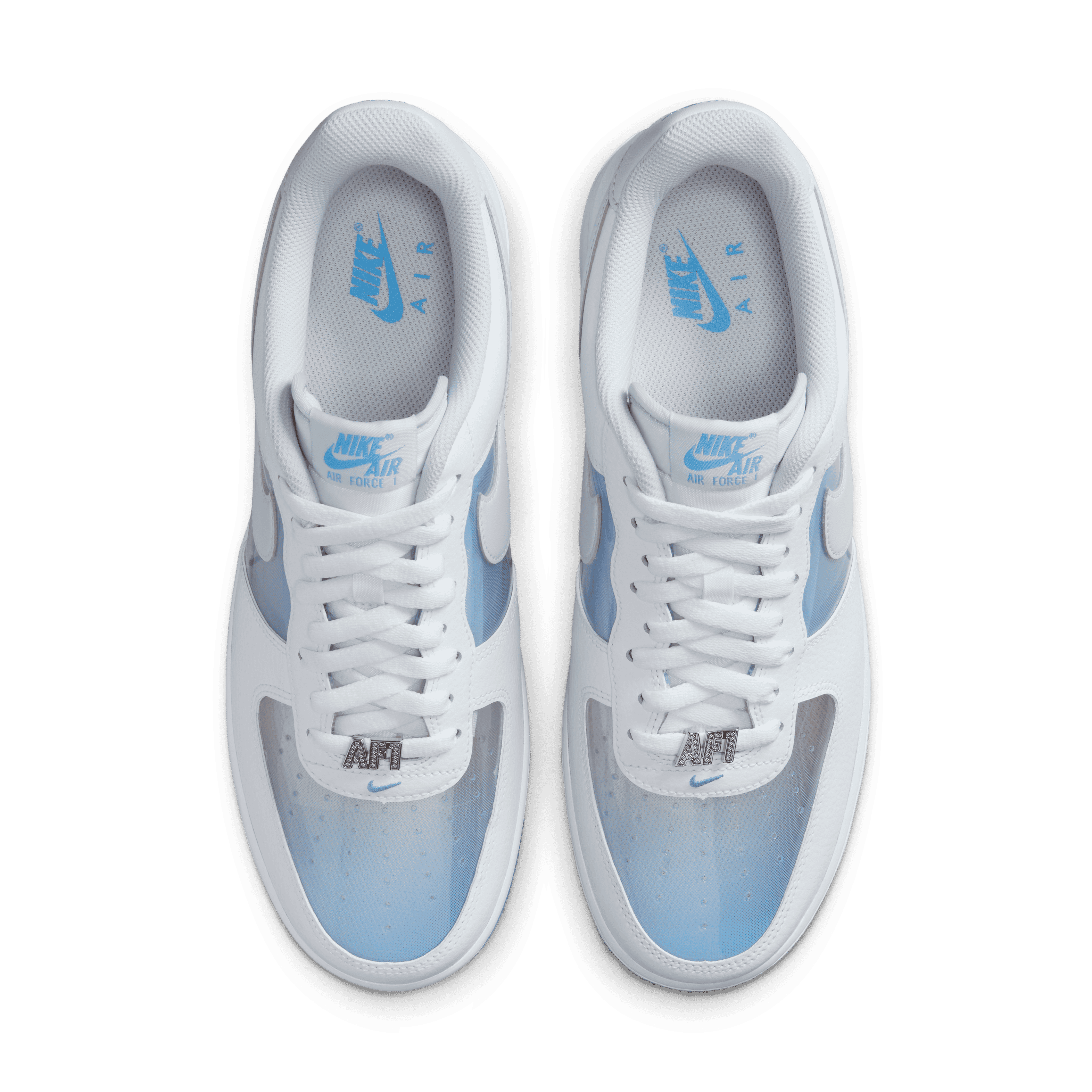 The Nike Air Force 1 Low Translucent White University Blue