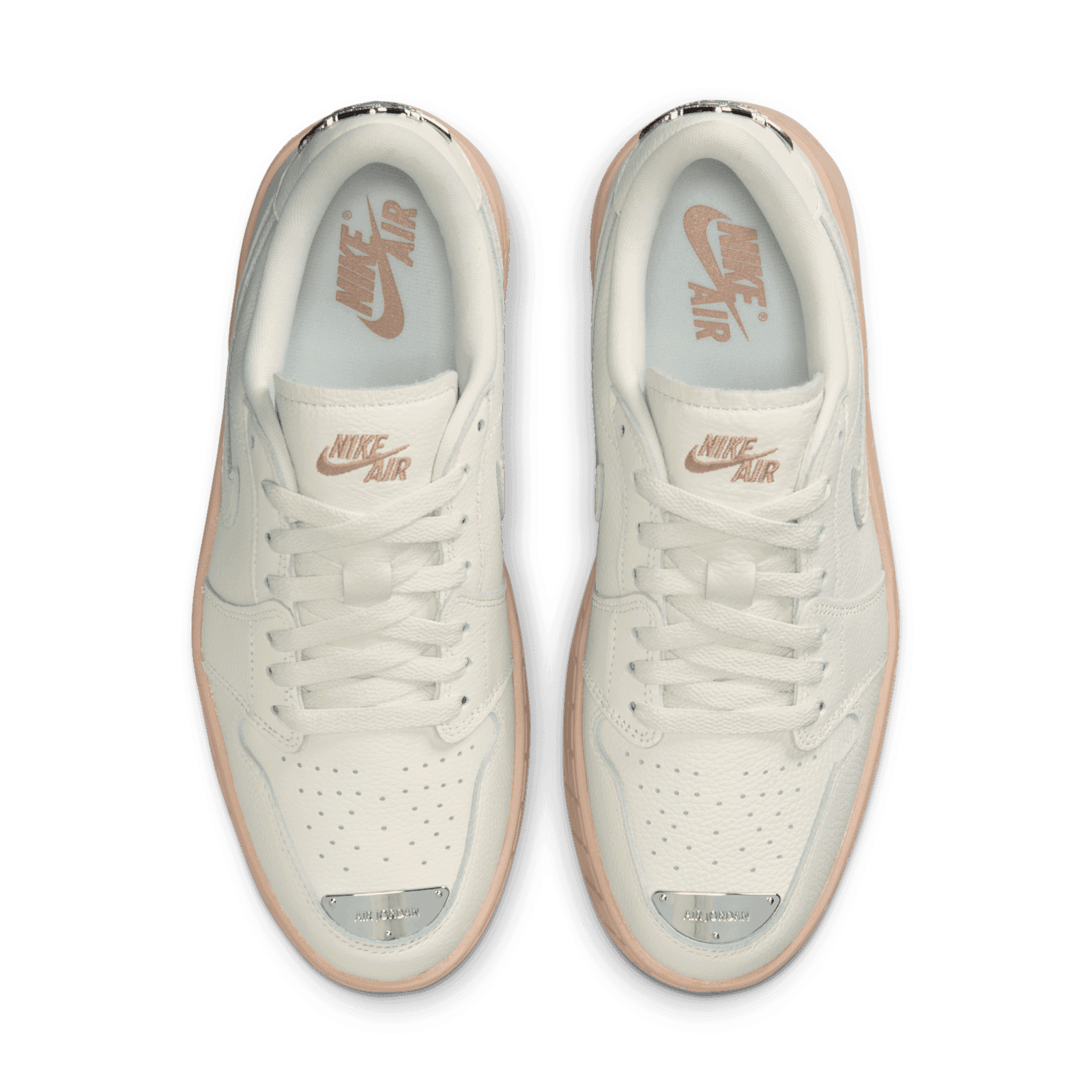 Air Jordan 1 Brooklyn Low White Light Madder Root (W) - HF3184-101