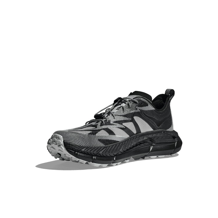 マダオ☆ Hoka One One Mafate Speed 4 Lite Black White - 1168971-BWHT