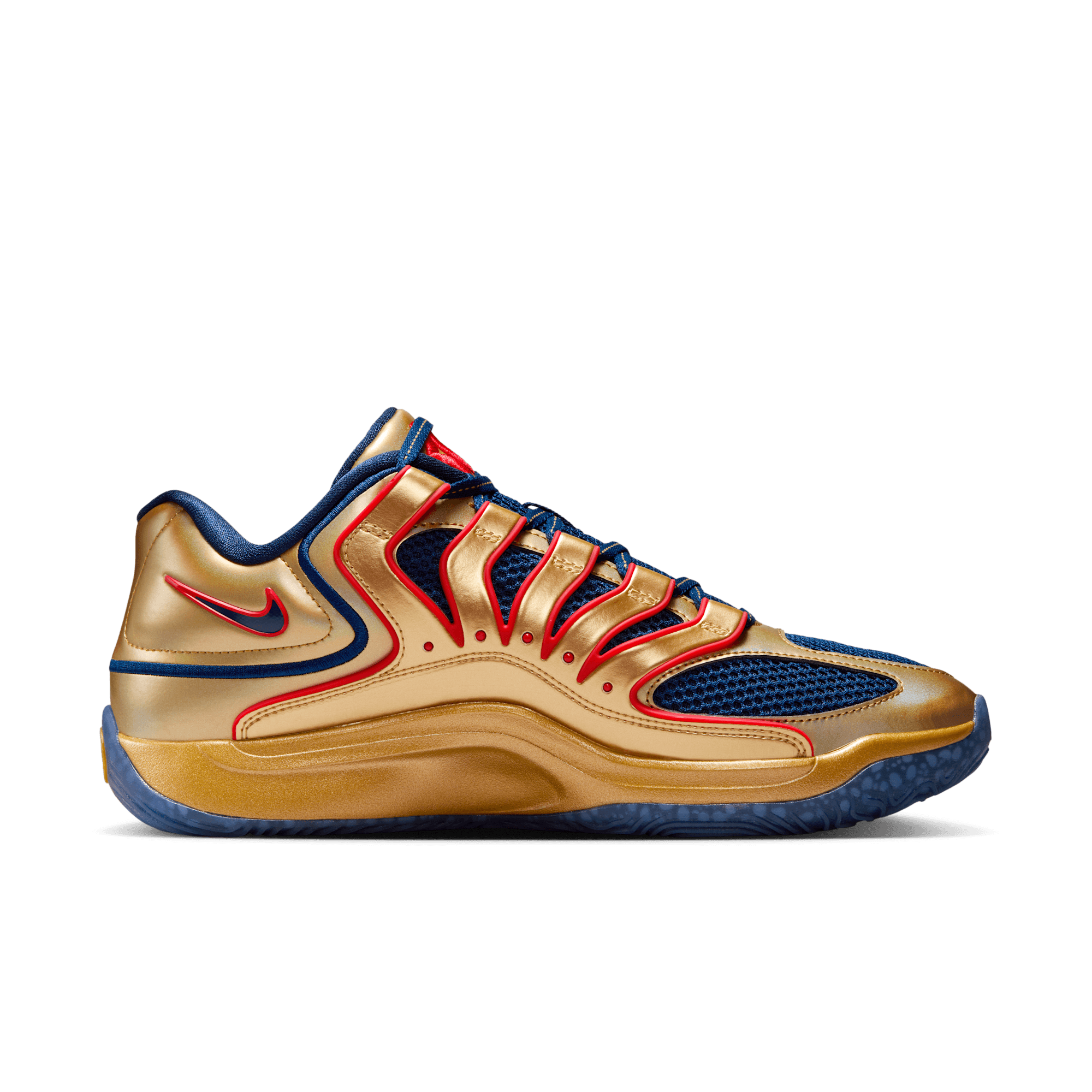 Nike KD 18 Immortalized Metallic Gold Blue Void - II5138-700