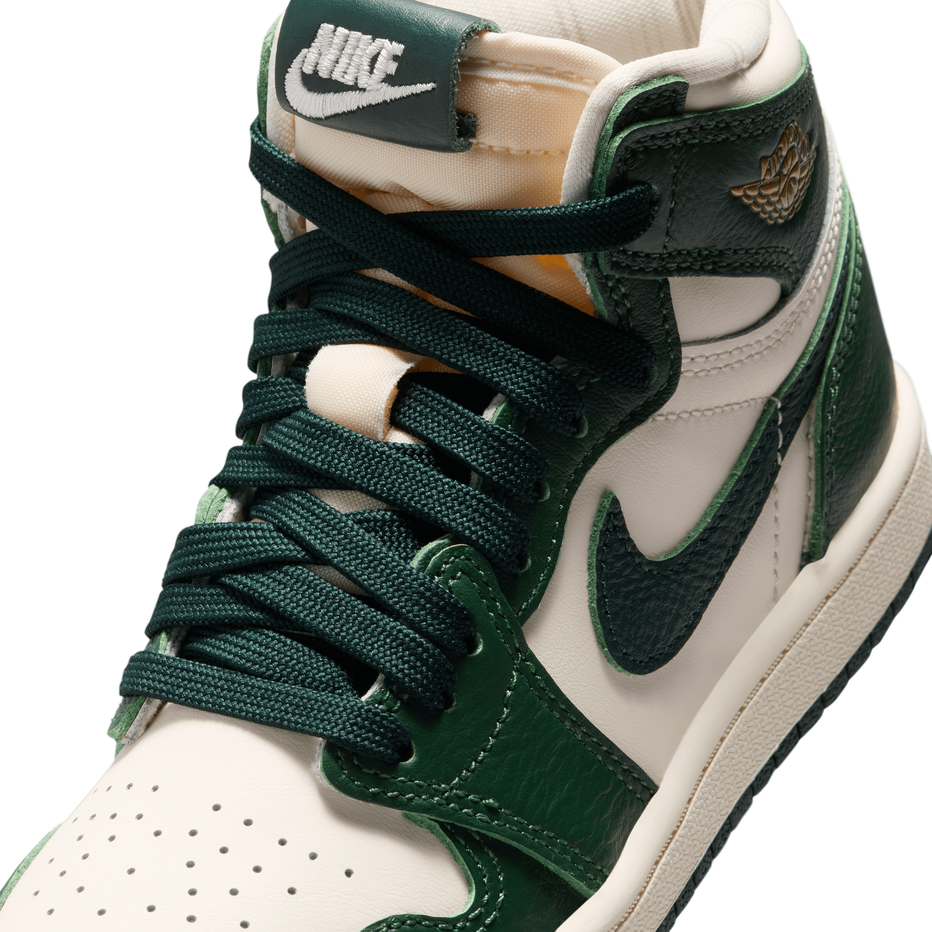 Air Jordan 1 Retro High OG Pale Ivory Pro Green (PS) - FD2597-101