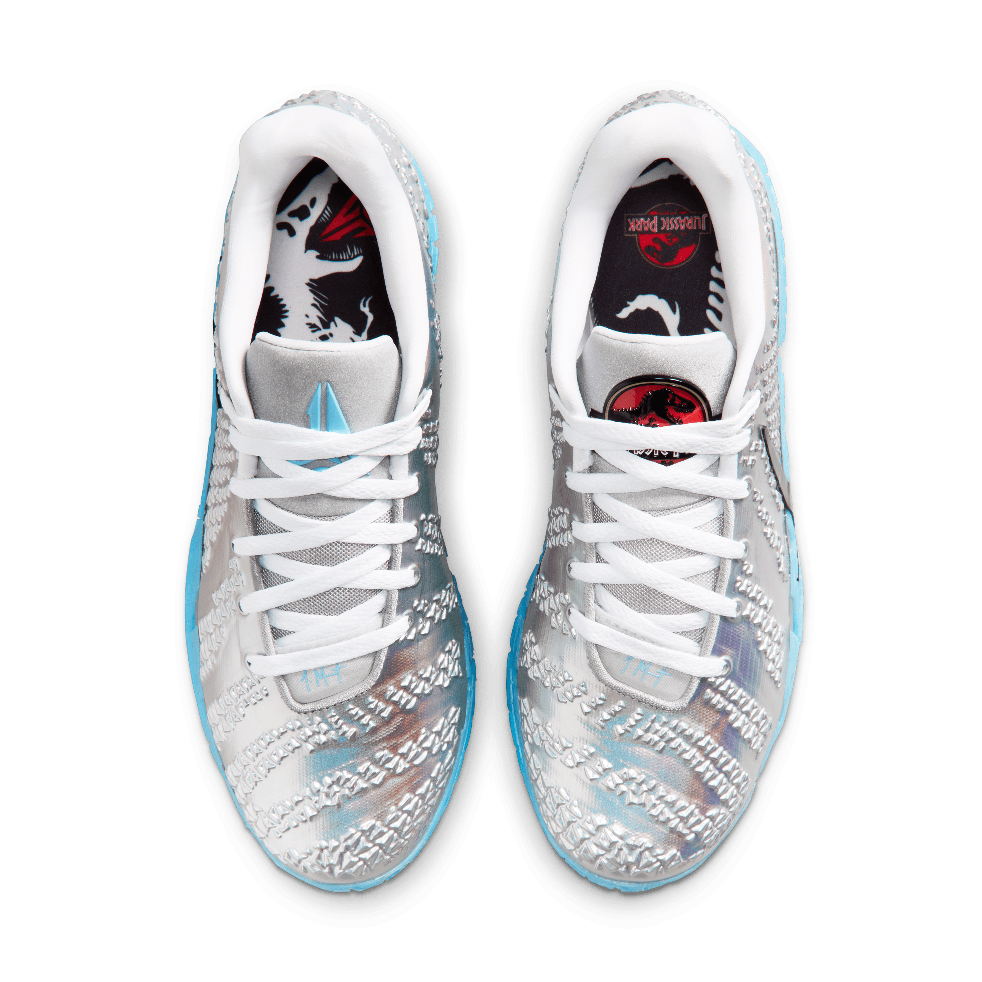 The Third Jurassic Park x Nike Ja 3 Colorway is Caged in Shiny Silver