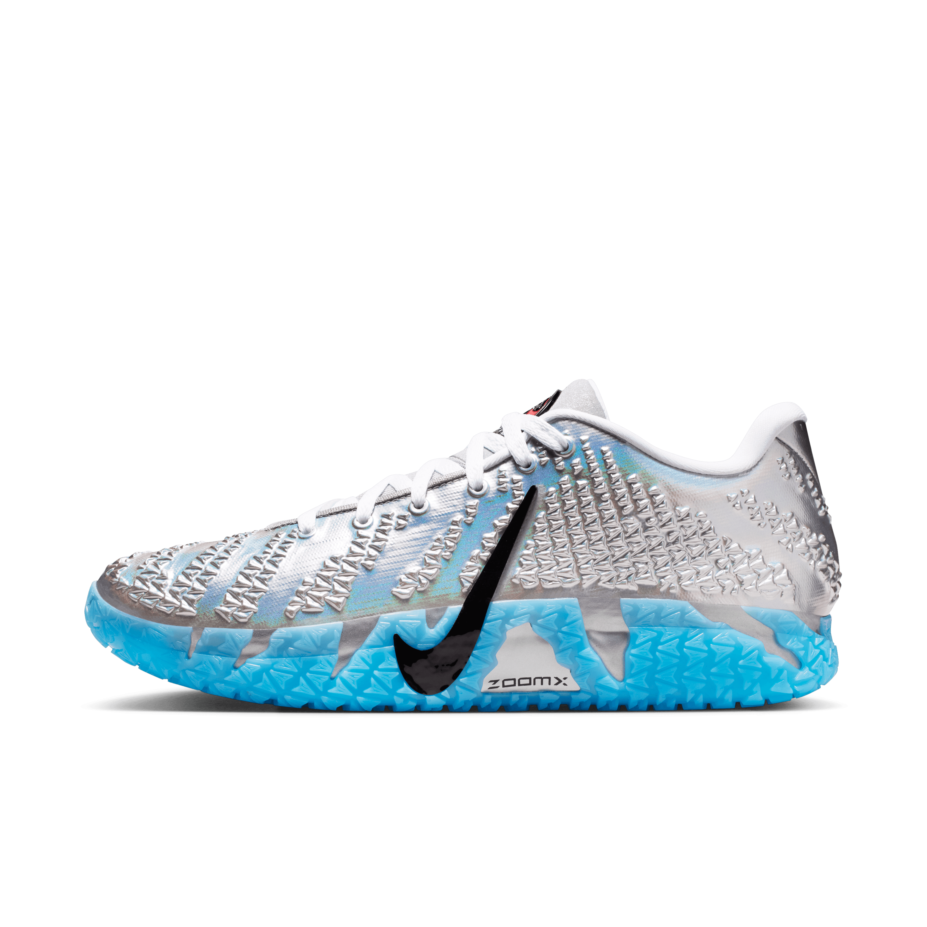The Third Jurassic Park x Nike Ja 3 Colorway is Caged in Shiny Silver