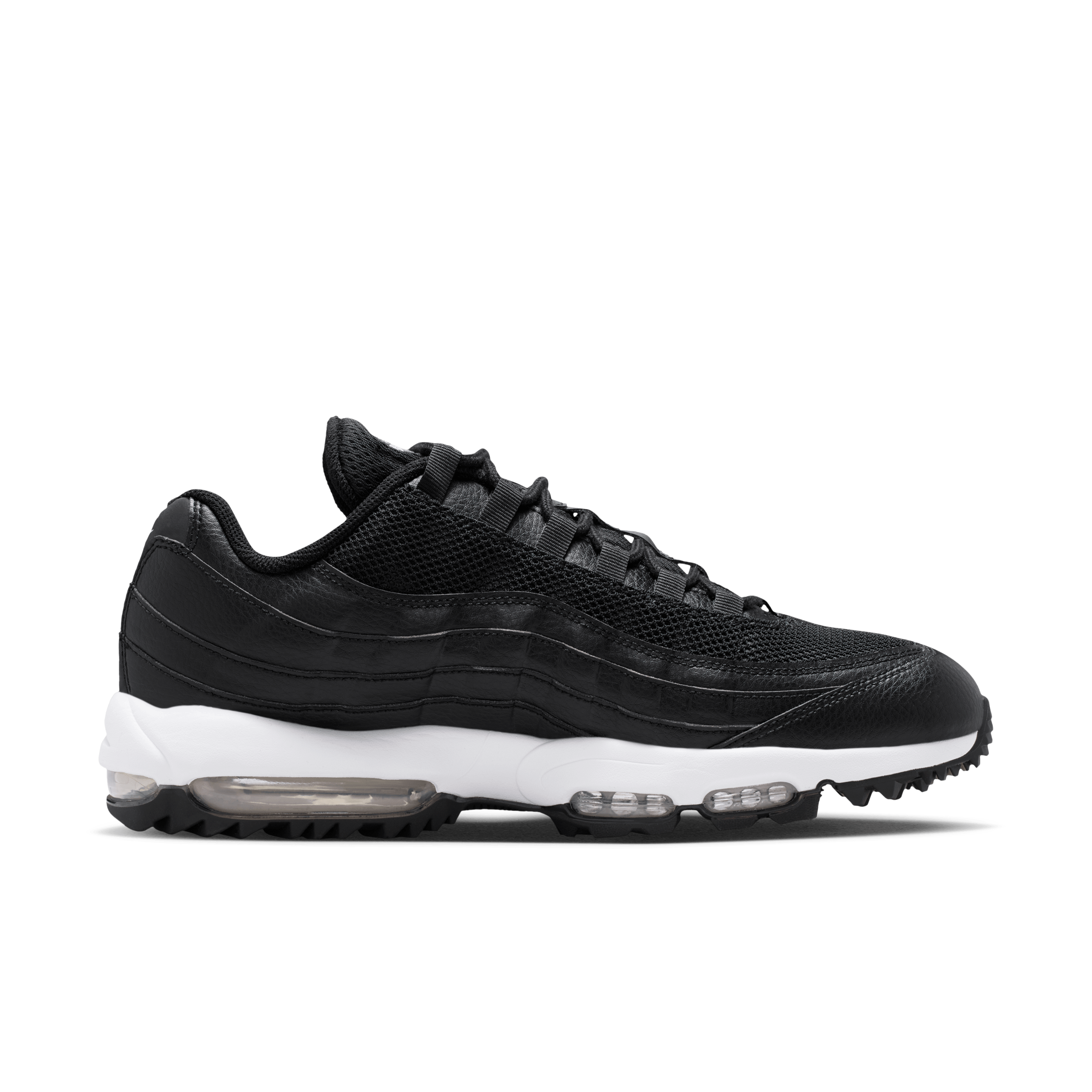 Nike Keeps It Simple for the Links with Black Leather Air Max 95 Golf
