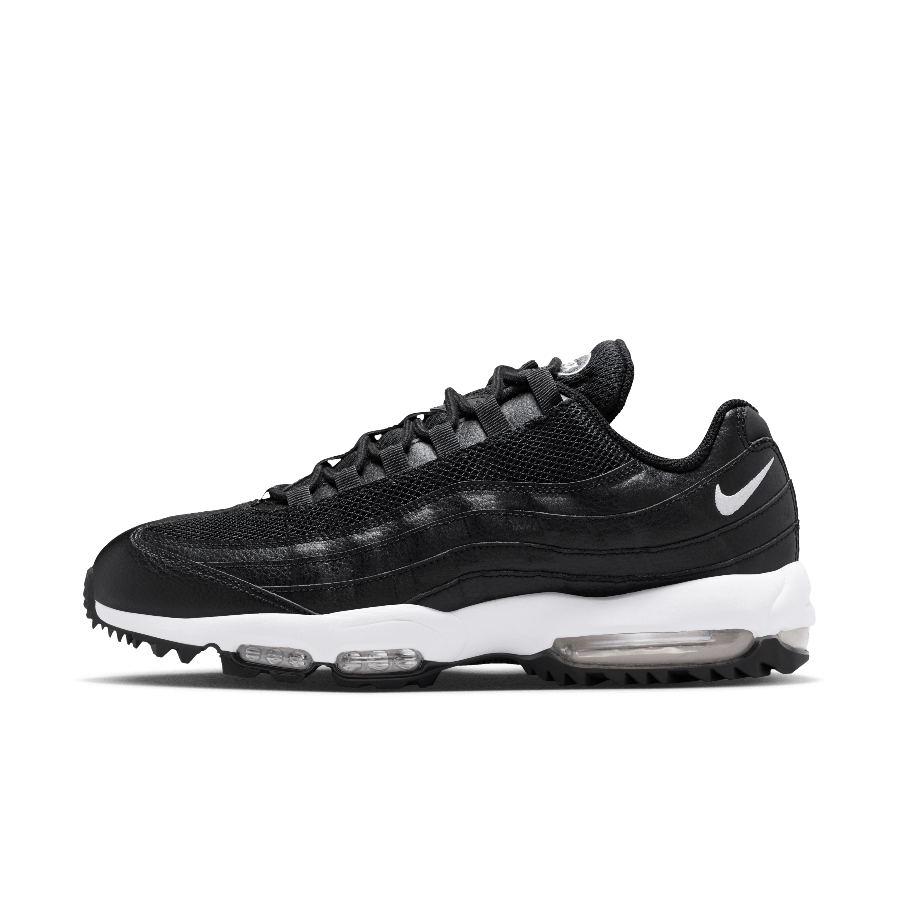 Nike Keeps It Simple for the Links with Black Leather Air Max 95 Golf