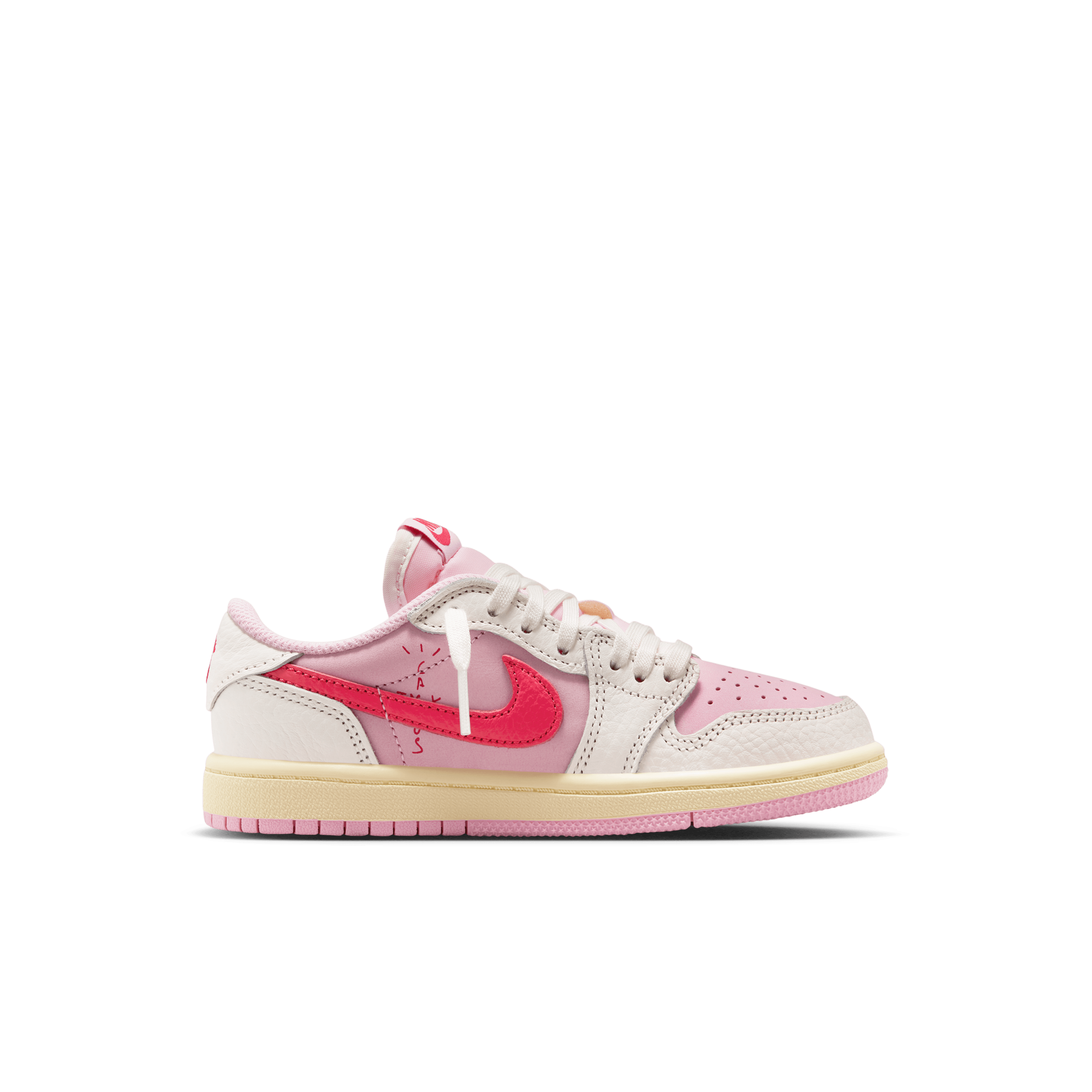 Air Jordan 1 Retro Low OG Travis Scott Sail Tropical Pink (PS