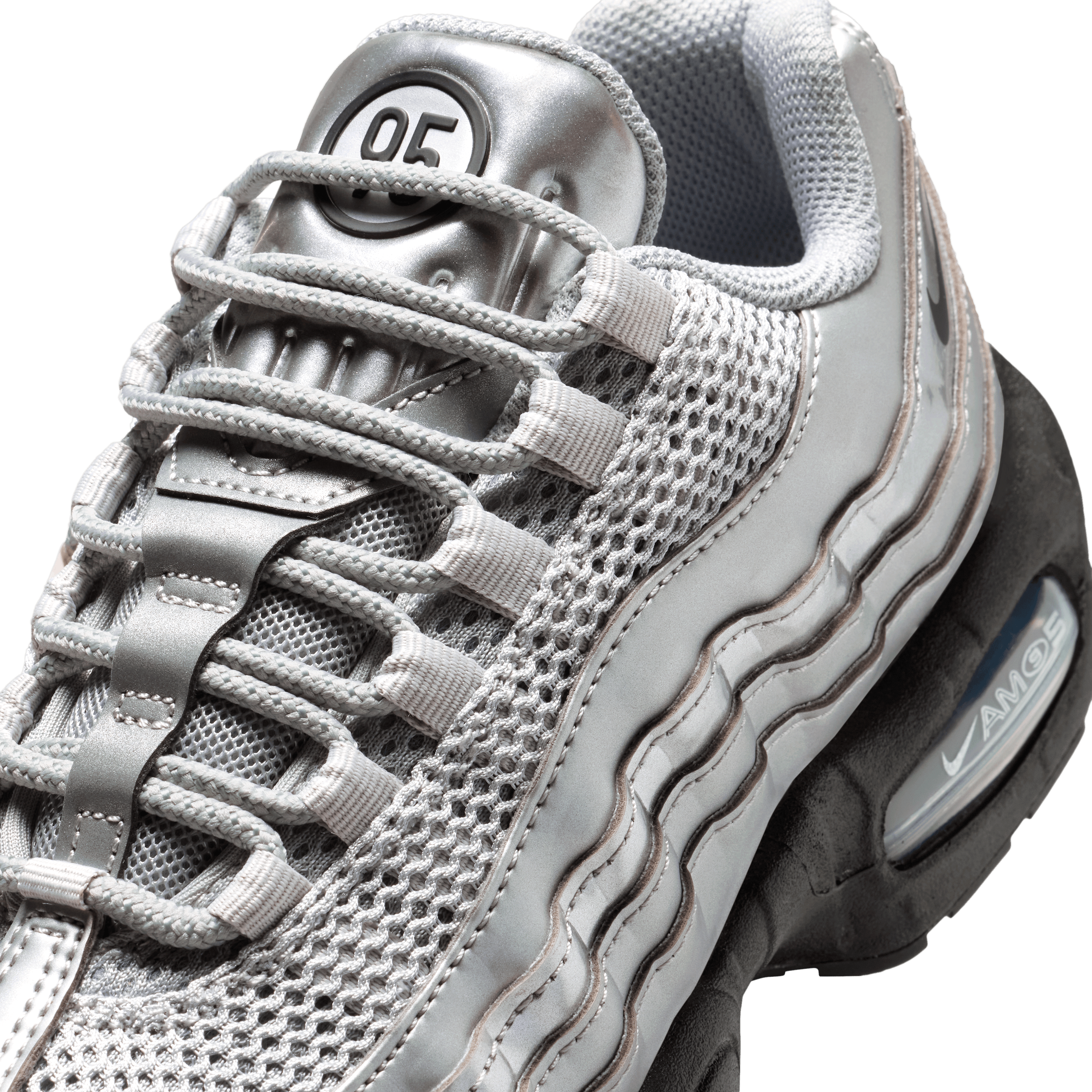 Nike Air Max 95 Big Bubble Total 90 Metallic Silver (GS) - IO9859